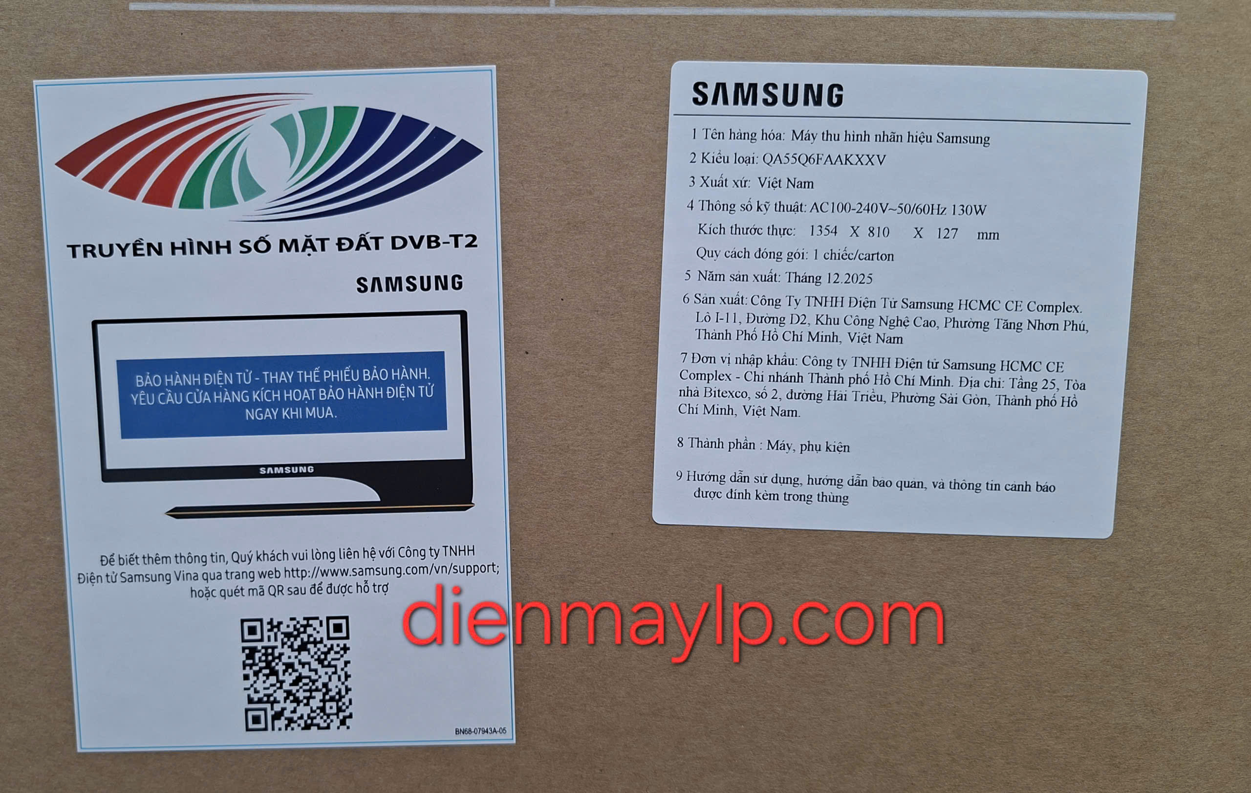 Smart Tivi QLED Samsung 4K 55 inch QA55Q6FA