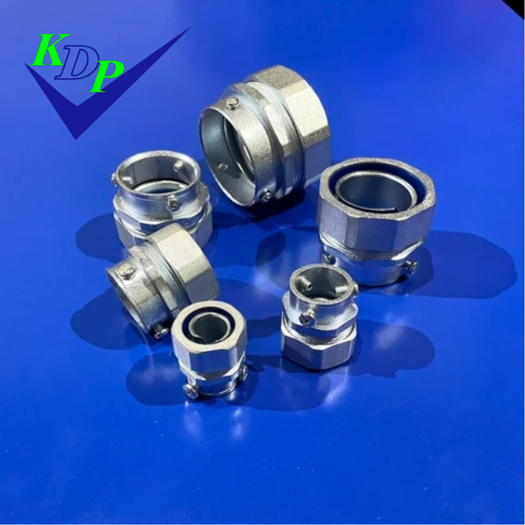 Đầu nối ống ruột gà kín nước vào ống thép trơn EMT AGTEK 1/2  inch phi 16 DKJ-050
