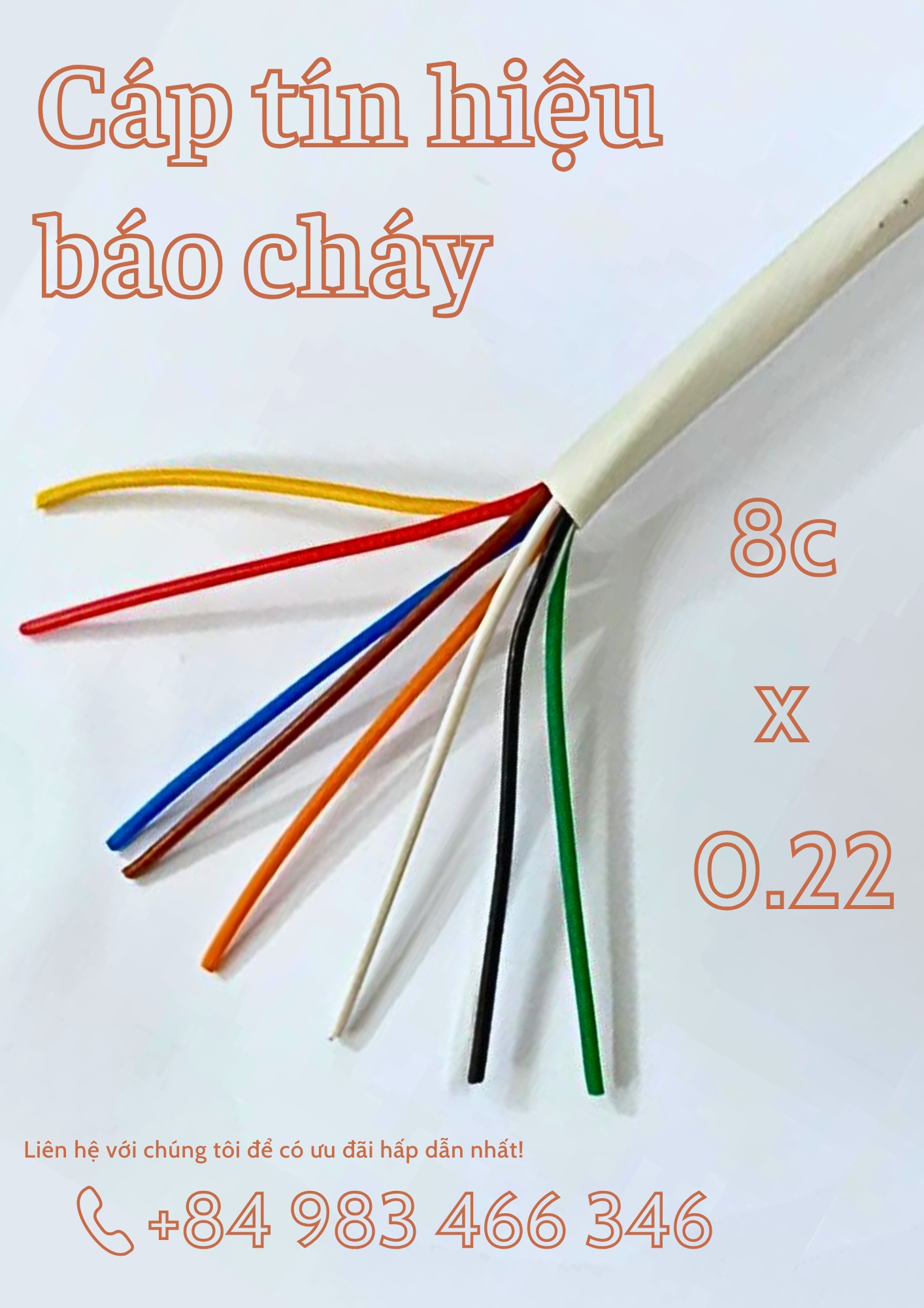 Cáp Tín Hiệu Báo Cháy 8 lõi AGTEK