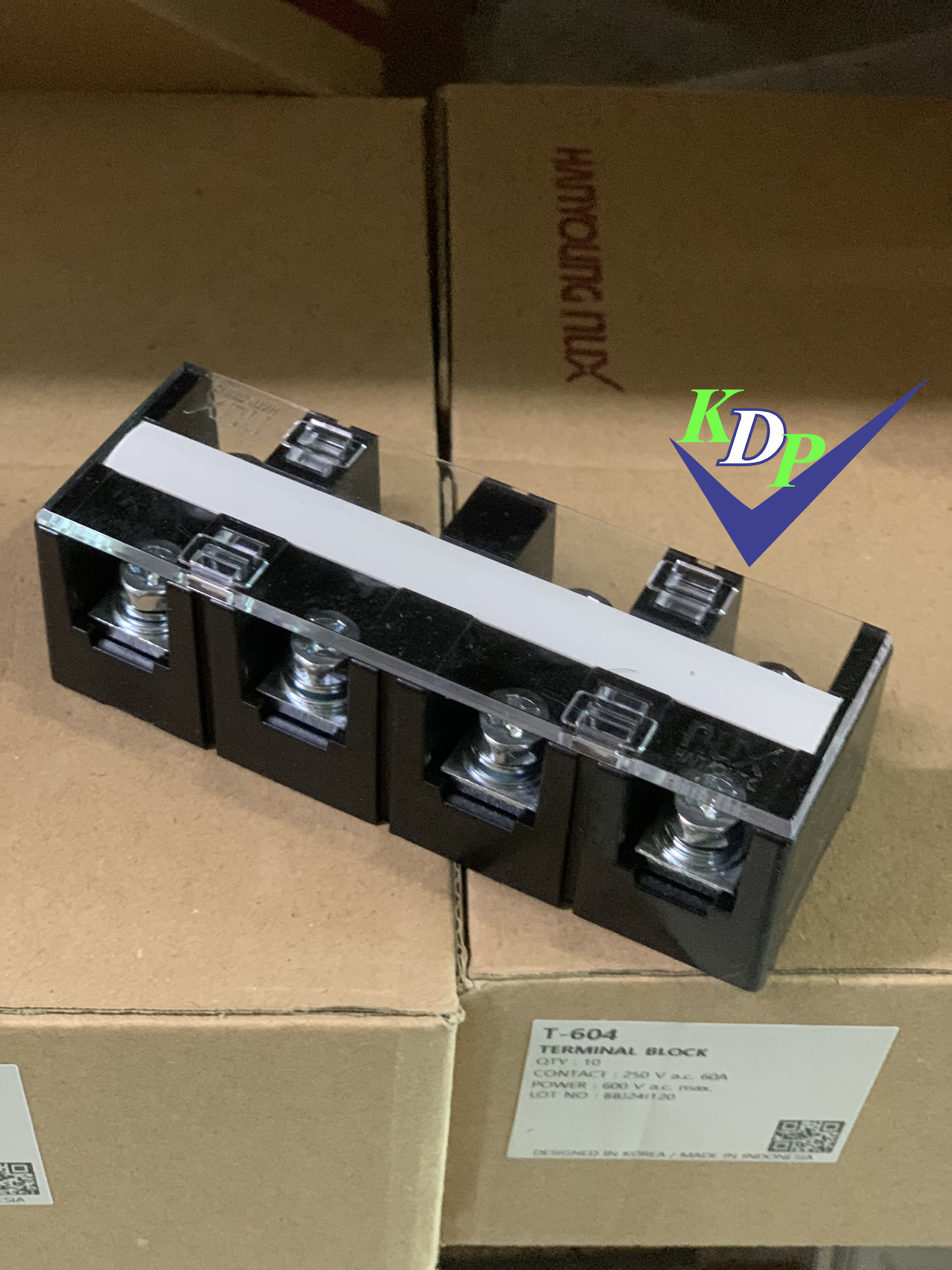 Cầu đấu Hanyoung HYT-604, 60A, 4 Cực