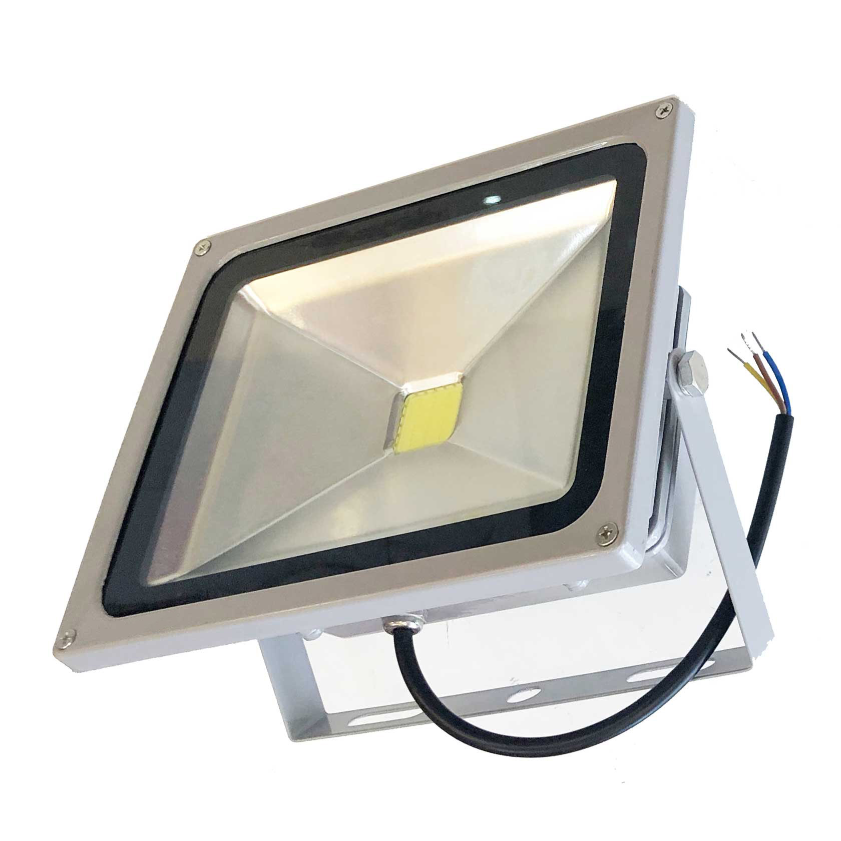 Đèn pha rọi xám ngoài trời 30W - hộp nguồn sau (1*30w)
