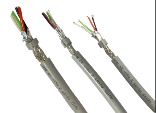 Cáp tín hiệu RS485 22AWG 2 Pair vặn xoắn 2 lớp chống nhiễu