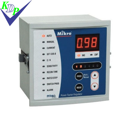 Bộ Điều Khiển Tụ Bù 8 Cấp PFR 80-415v-50,to 144x144x90mm Mikro