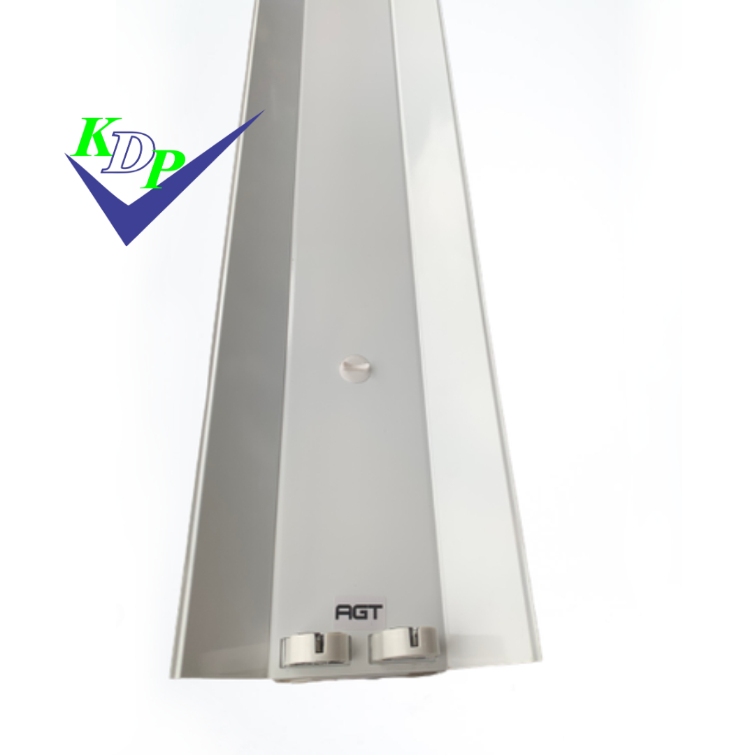 Máng led đôi 2×1.2 AGT kèm chóa phản quang sơn tinh điện bản rộng AGTCSR218