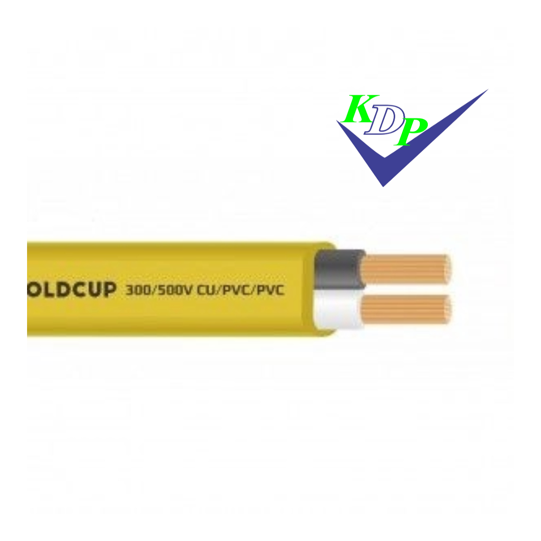 Dây điện 2 lõi ruột mềm bọc cách điện PVC Goldcup (dây Oval) 300/500V - Cu/PVC/PVC