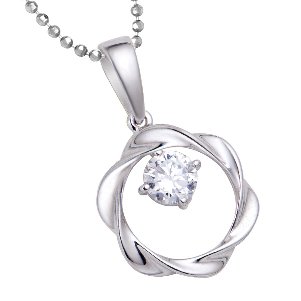 Mặt dây chuyền Bạc đính đá CZ PNJSilver