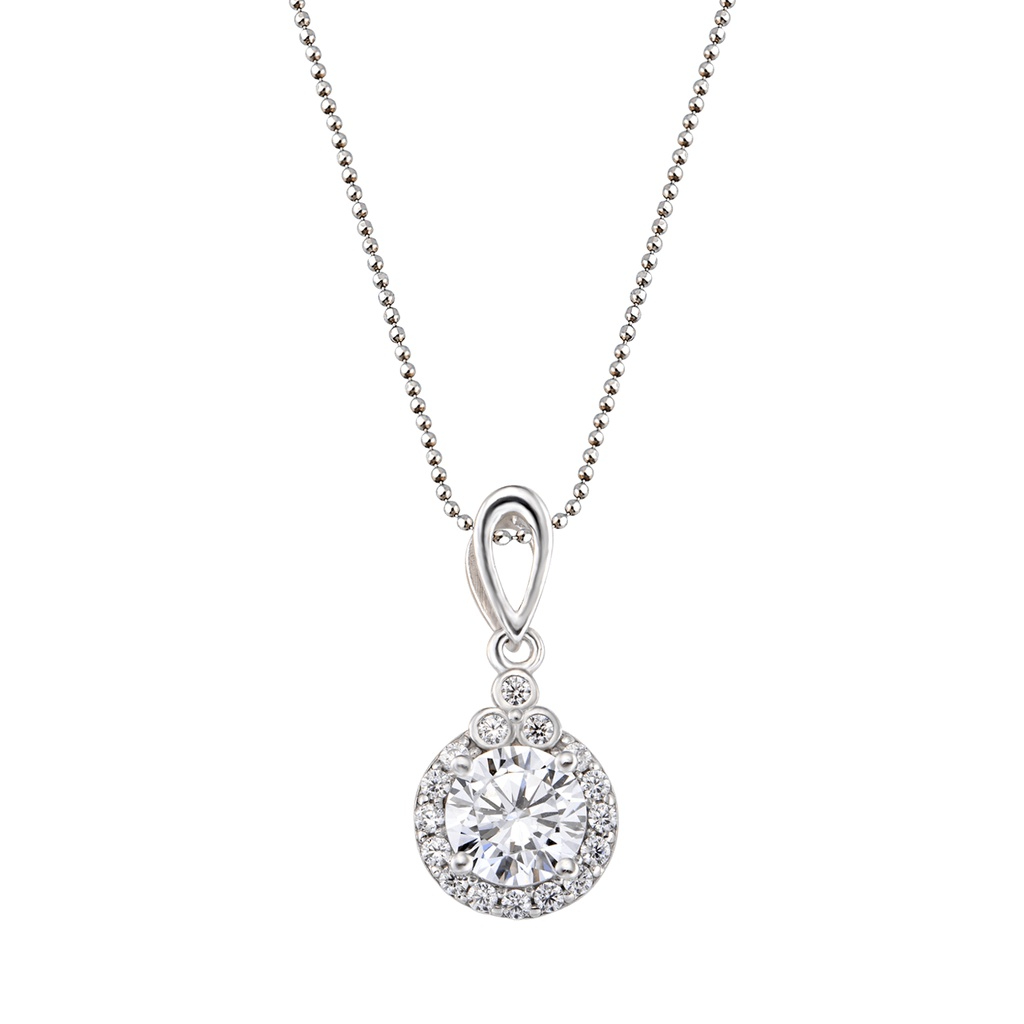 Mặt dây chuyền Bạc đính đá CZ PNJSilver