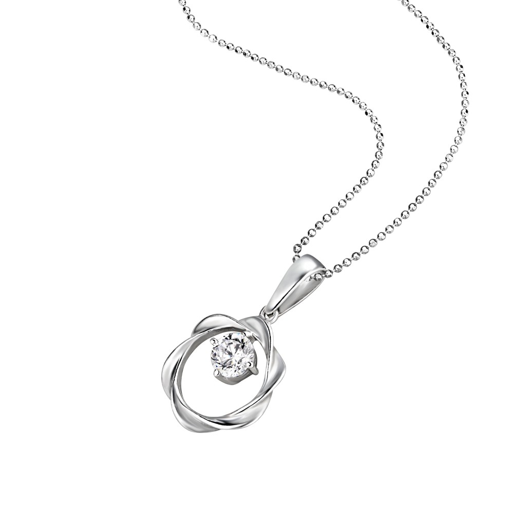 Mặt dây chuyền Bạc đính đá CZ PNJSilver