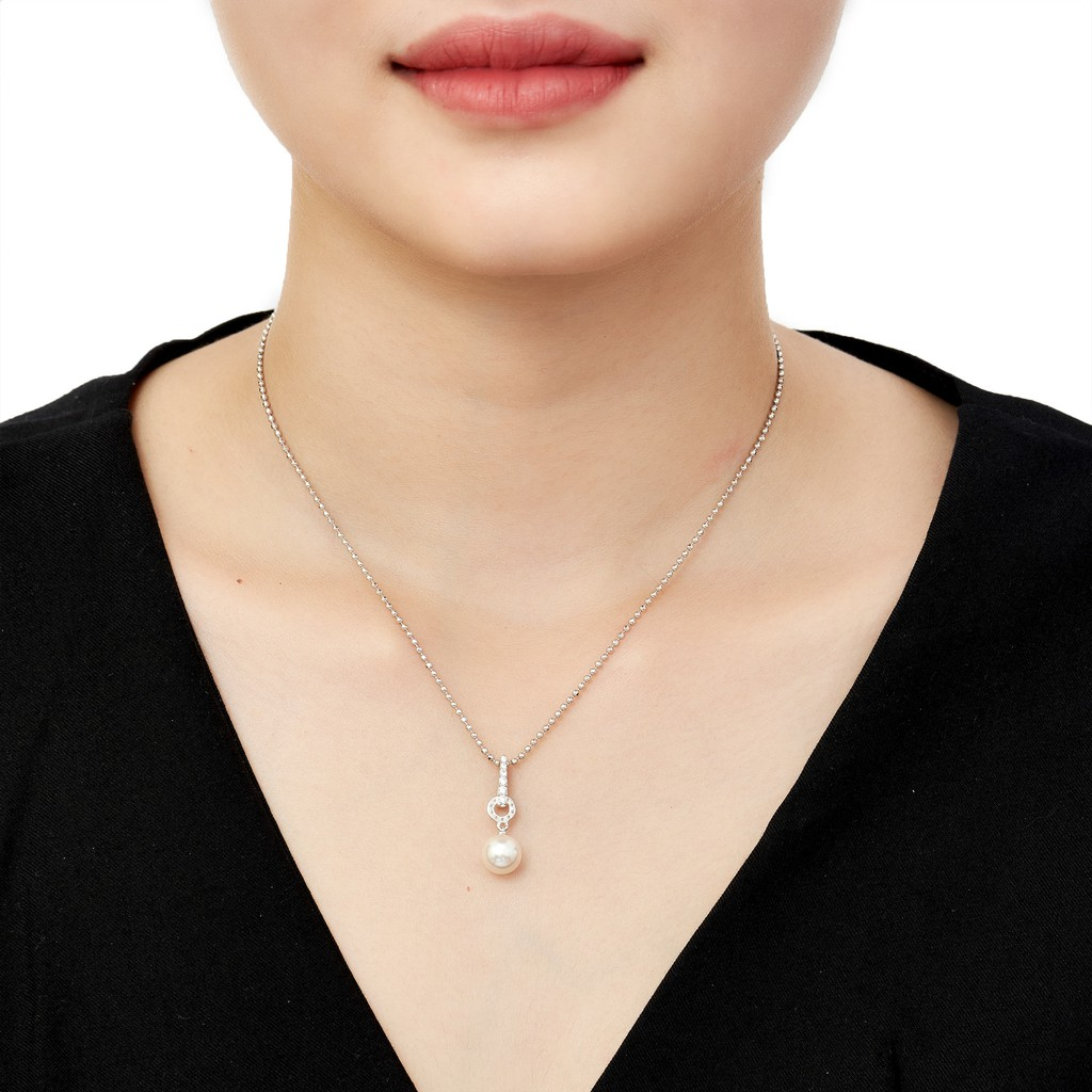 Mặt dây chuyền Bạc Ngọc trai nhân tạo