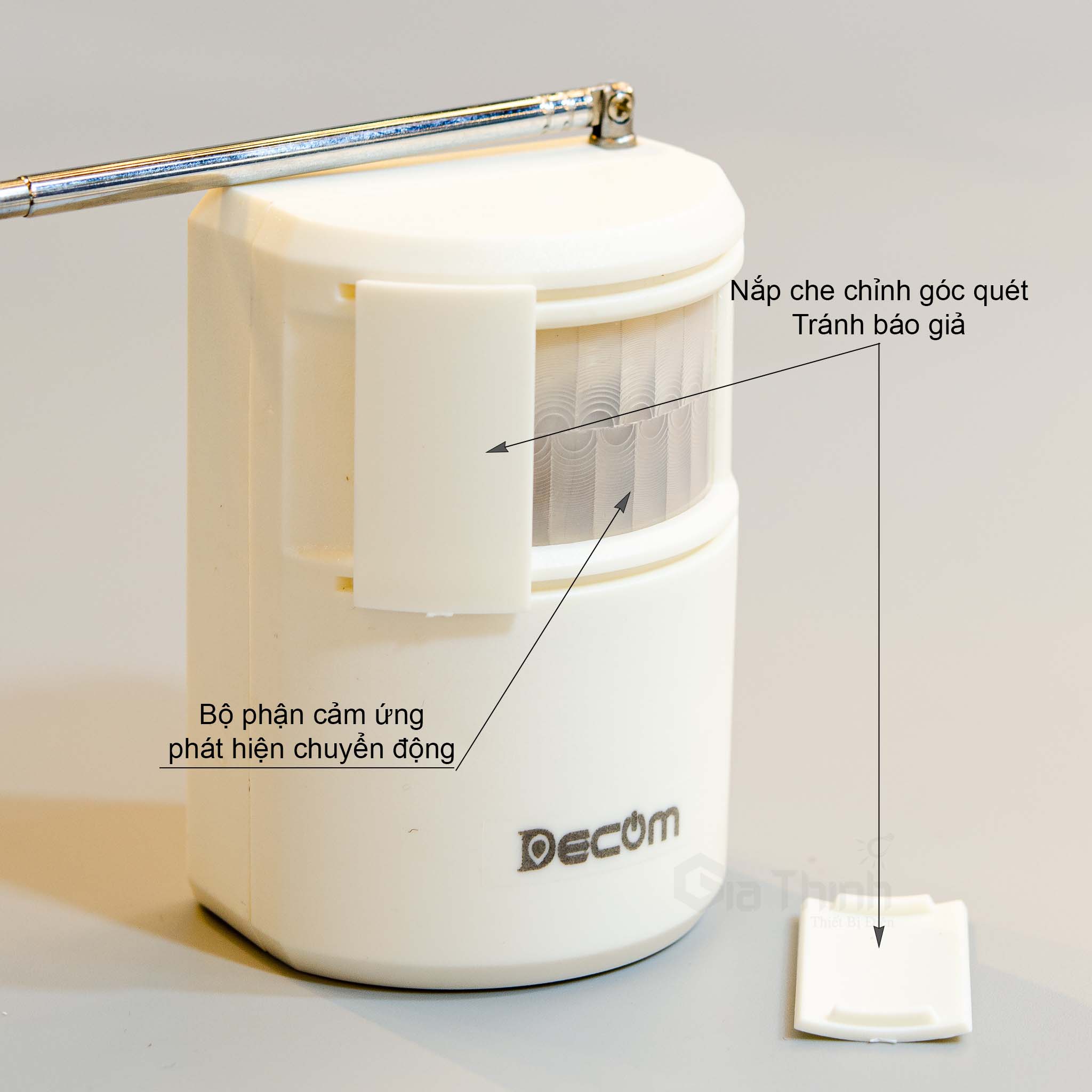 Chuông cảm ứng báo khách tiếng việt Decom - DC1006-2 (Bảo hành đổi mới 12 tháng)