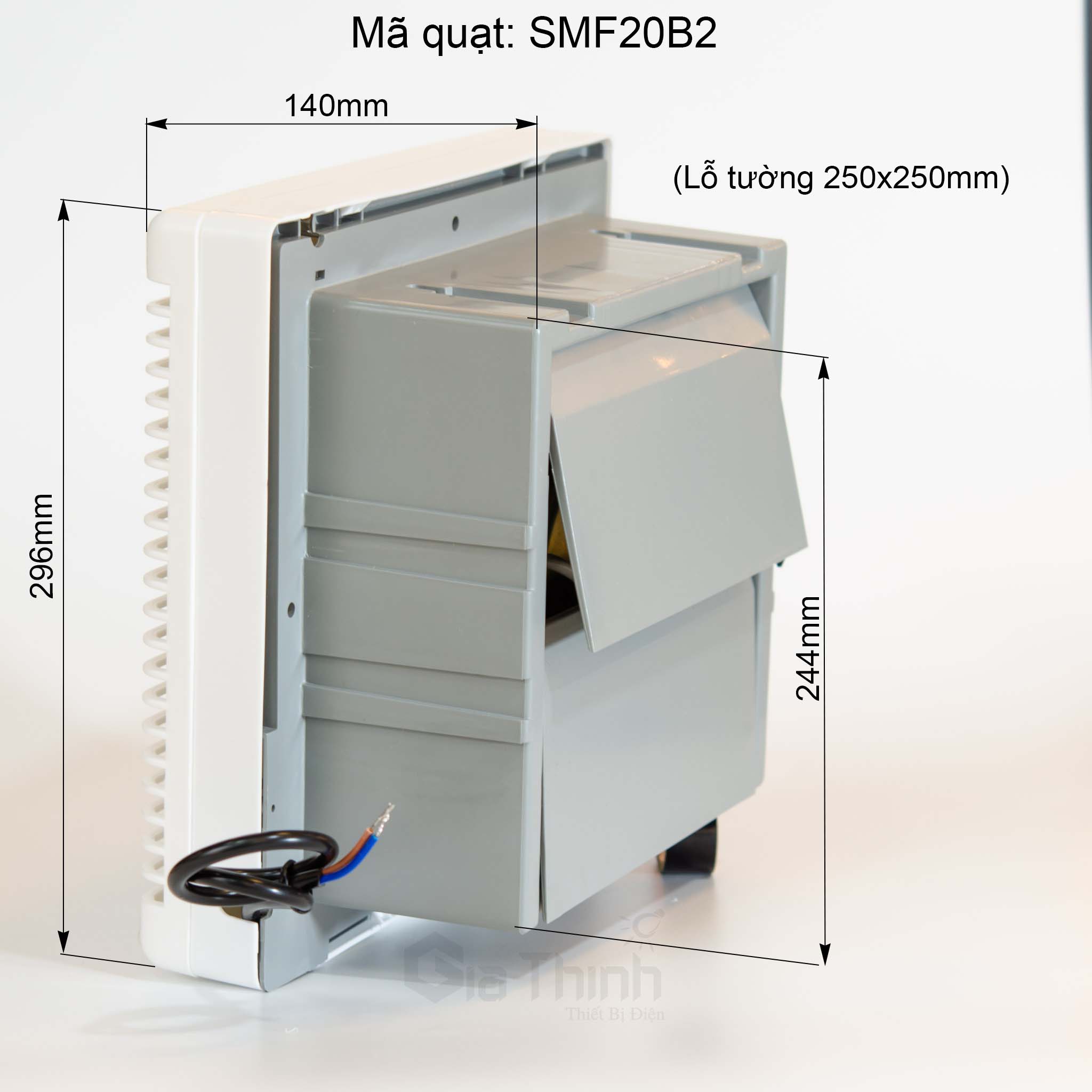 Quạt thông gió âm tường Sunmax