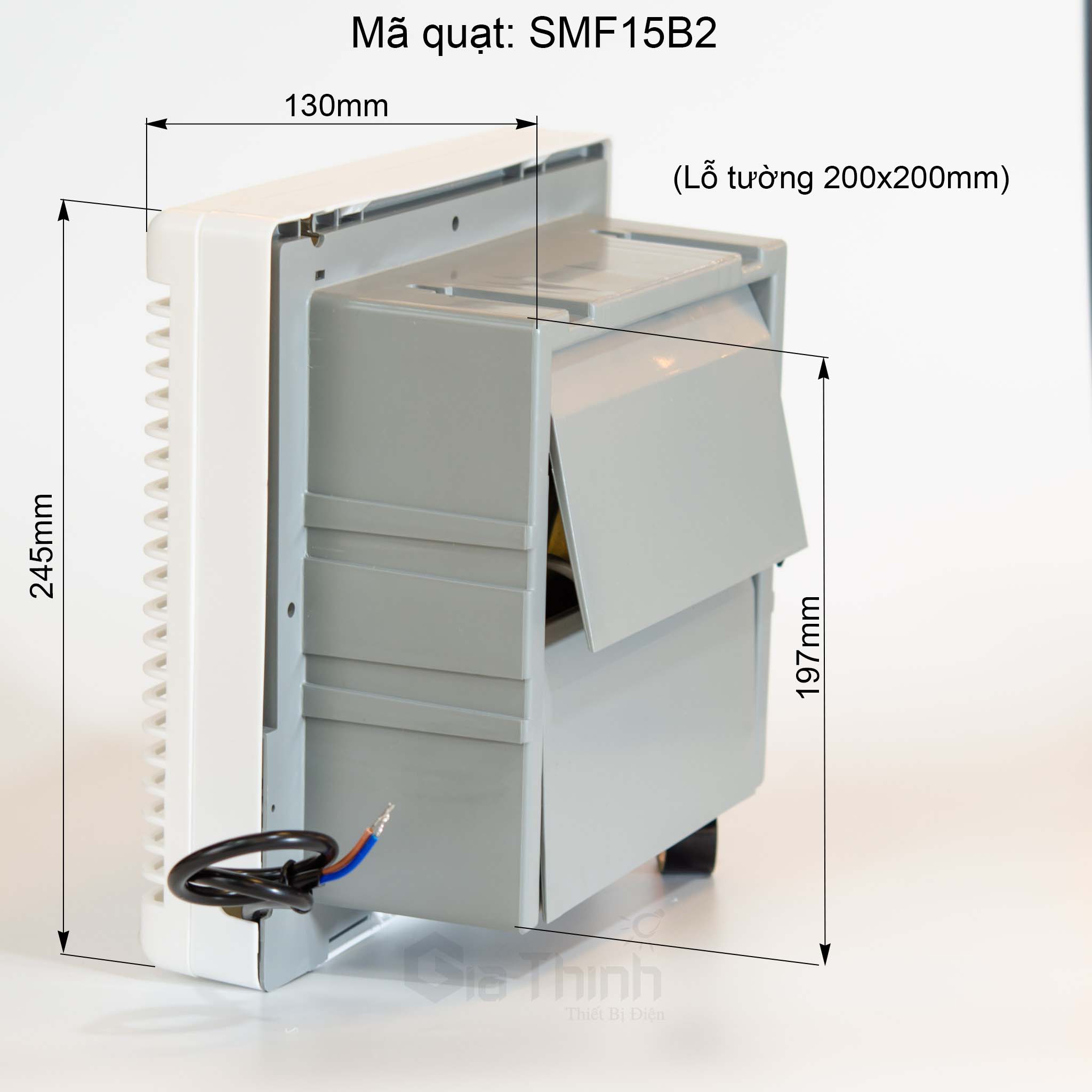 Quạt thông gió âm tường Sunmax