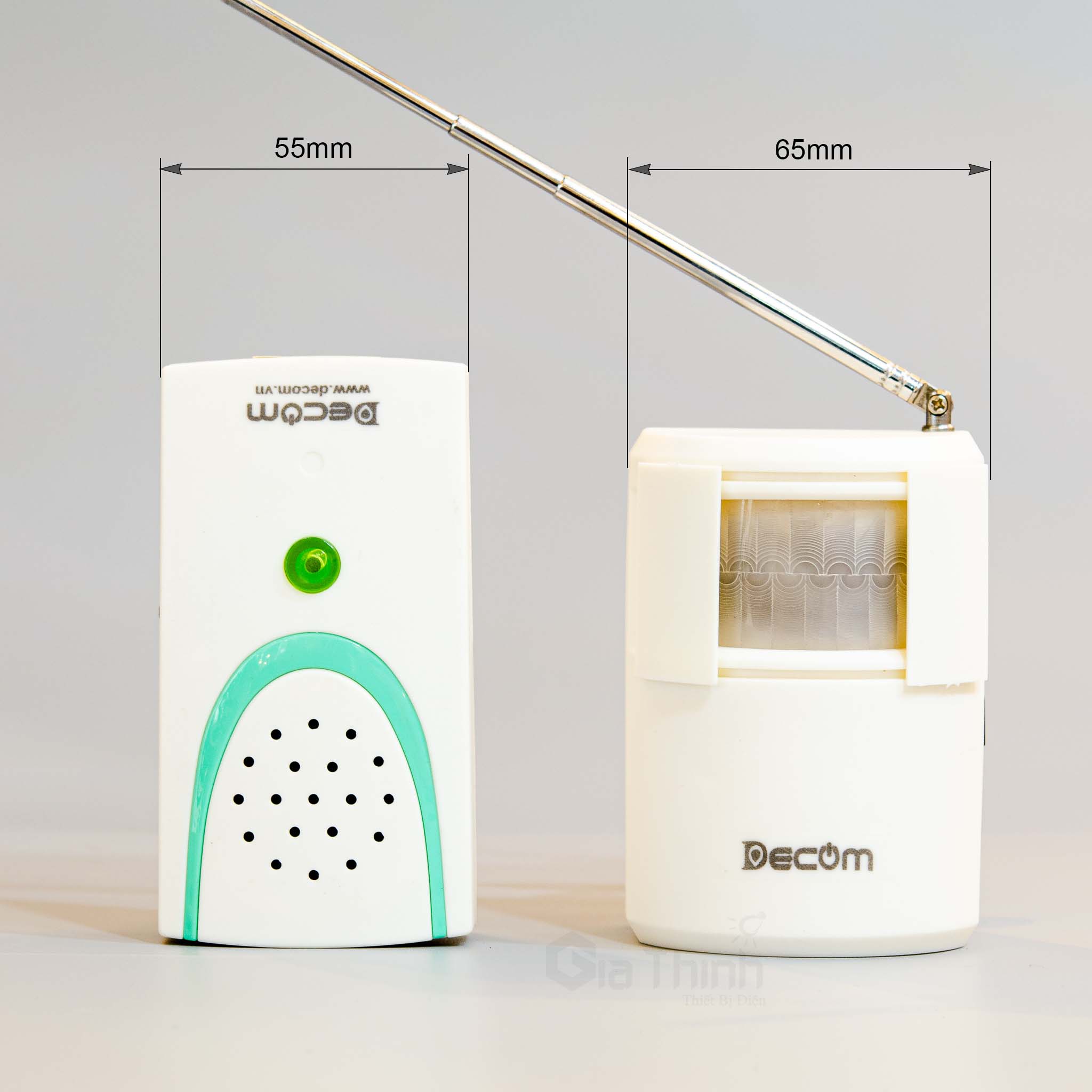 Chuông cảm ứng báo khách tiếng việt Decom - DC1006-2 (Bảo hành đổi mới 12 tháng)