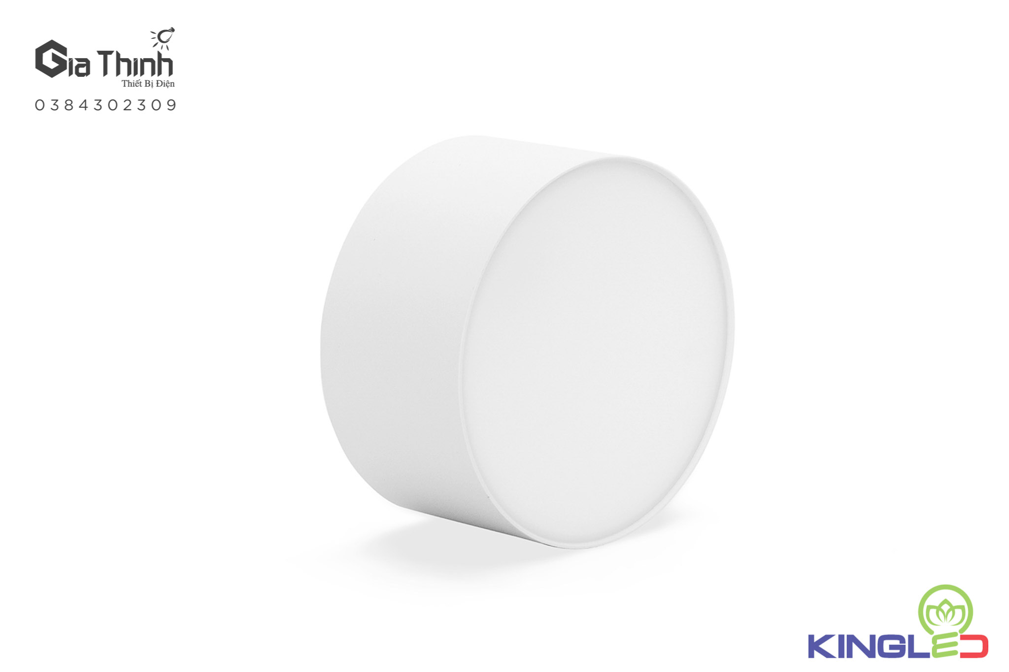 Ống bơ 8W Kingled vỏ trắng ánh sáng vàng Chip led samsung(BH24T)