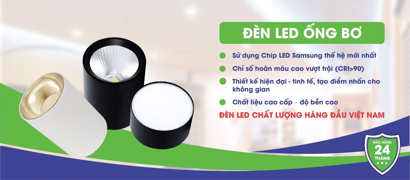 Ống bơ tán quang Kingled