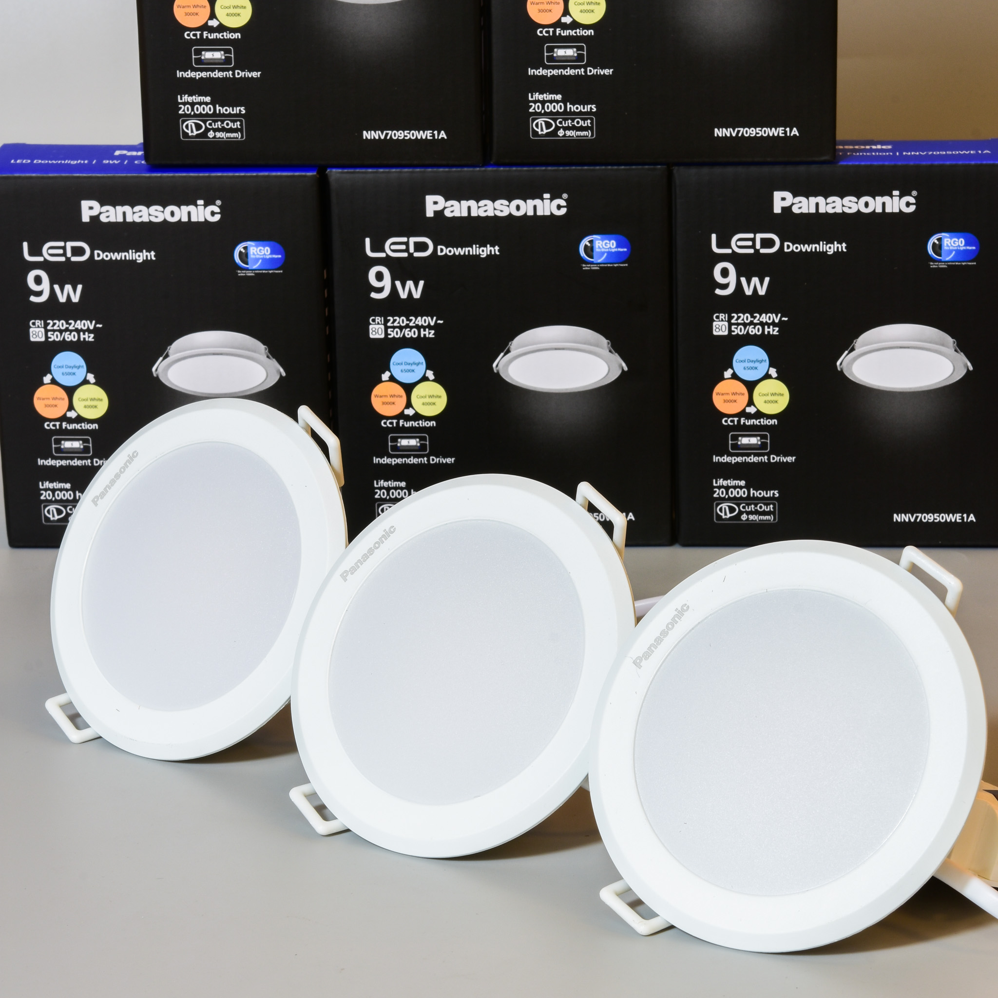 Đèn âm trần 9W panasonic 3 chế độ sáng (BHĐM24T)
