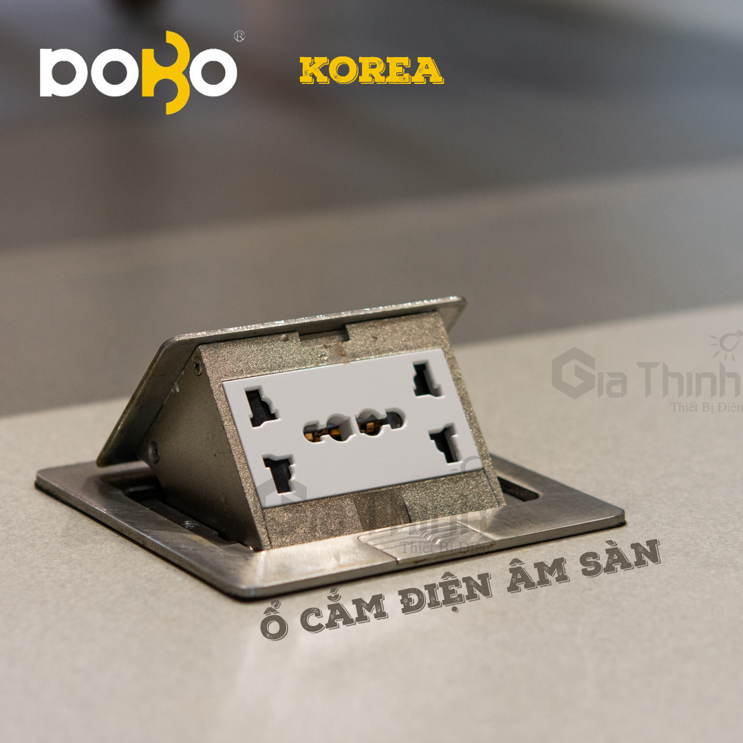 Bộ âm sàn ổ cắm 6 chấu giảm tốc DoBo