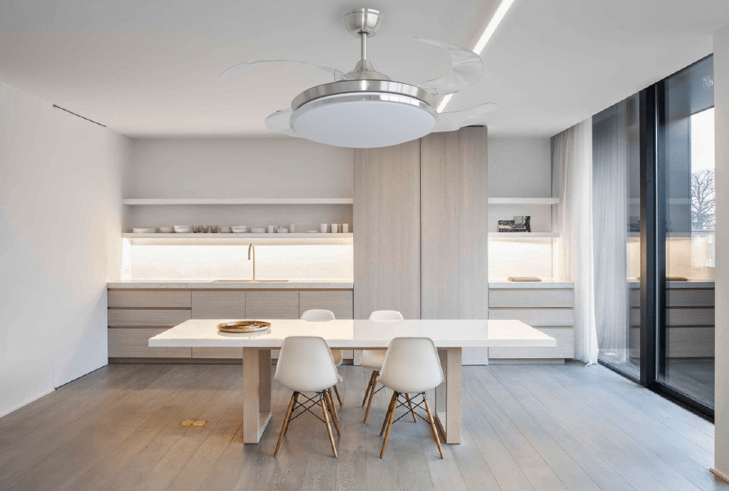 Quạt trần Đài Loan LuxAire Tulip giấu cánh  (Bảo hành phụ kiện (bộ tay khiển, cánh, bản led) 12 tháng, bảo hành động cơ 5 năm)