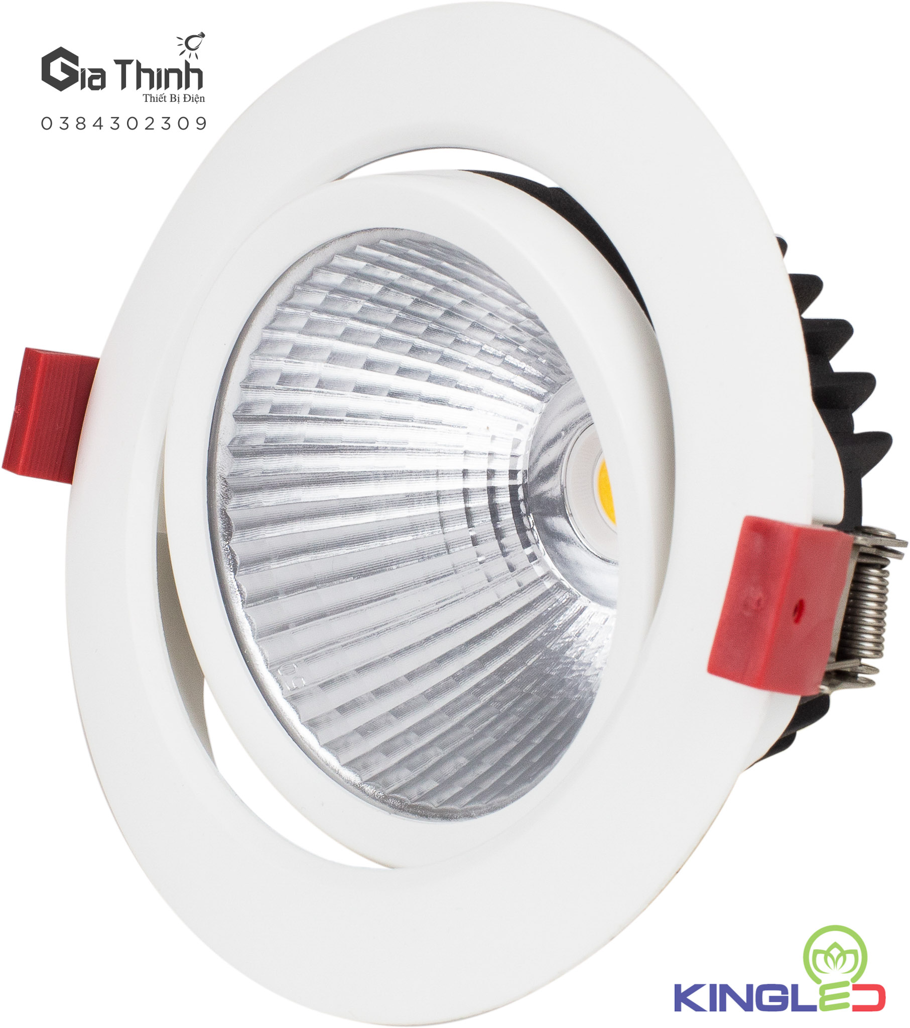 Âm trần rọi Kingled-10W-Trắng(BH24T)