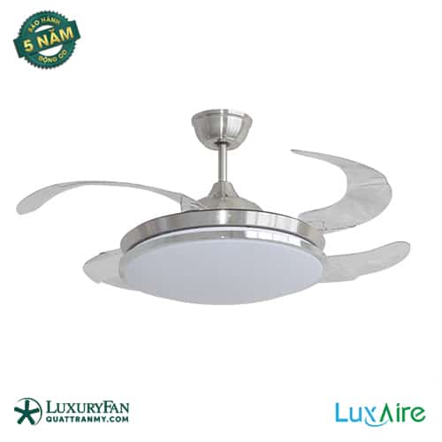 Quạt trần Đài Loan LuxAire Tulip giấu cánh  (Bảo hành phụ kiện (bộ tay khiển, cánh, bản led) 12 tháng, bảo hành động cơ 5 năm)