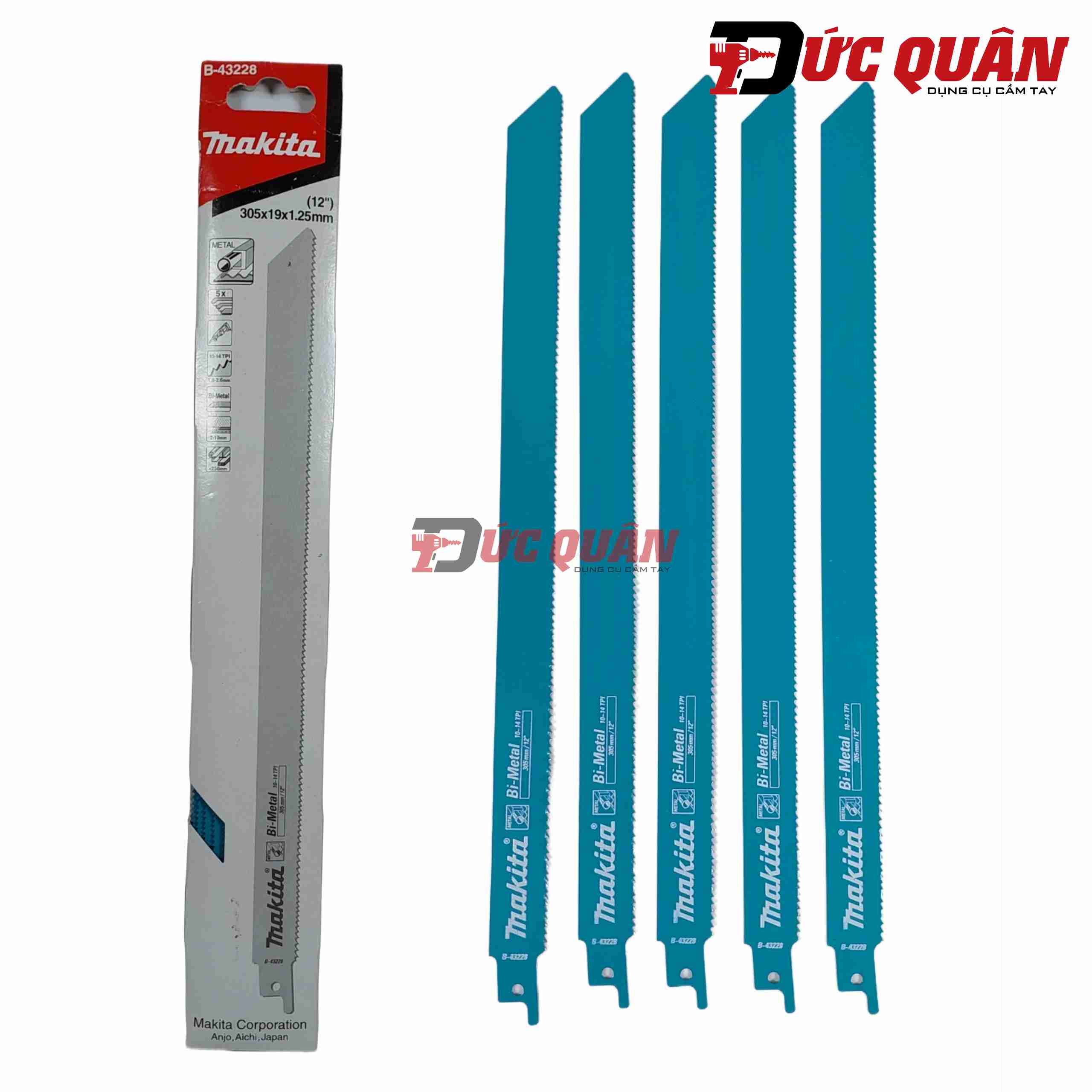 Lưỡi cưa kiếm cắt sắt dài 305mm Makita B-43228 ( 1 cái )