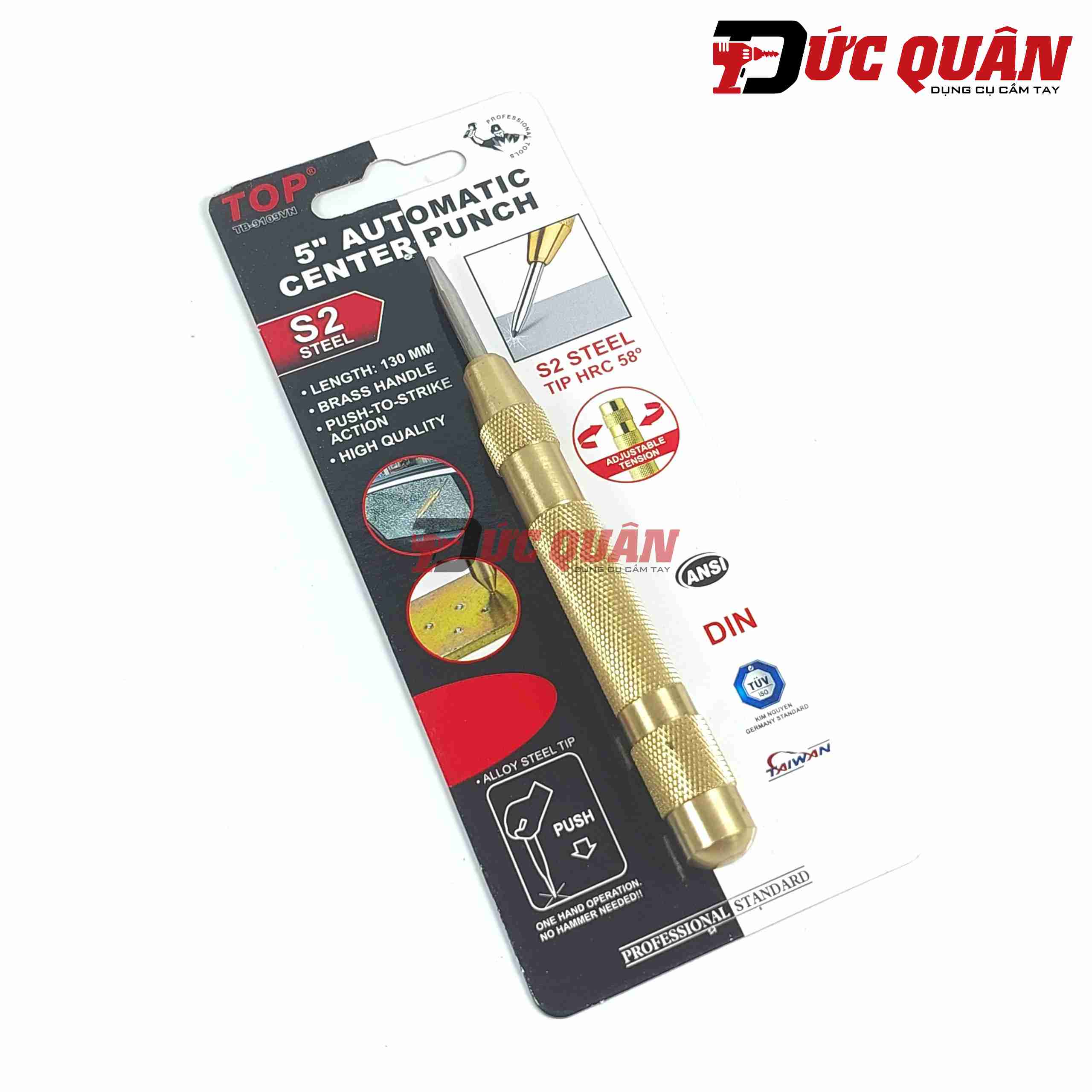 Bung tu lấy dấu tự động đầu hợp kim 5'' TOP TB9109VN