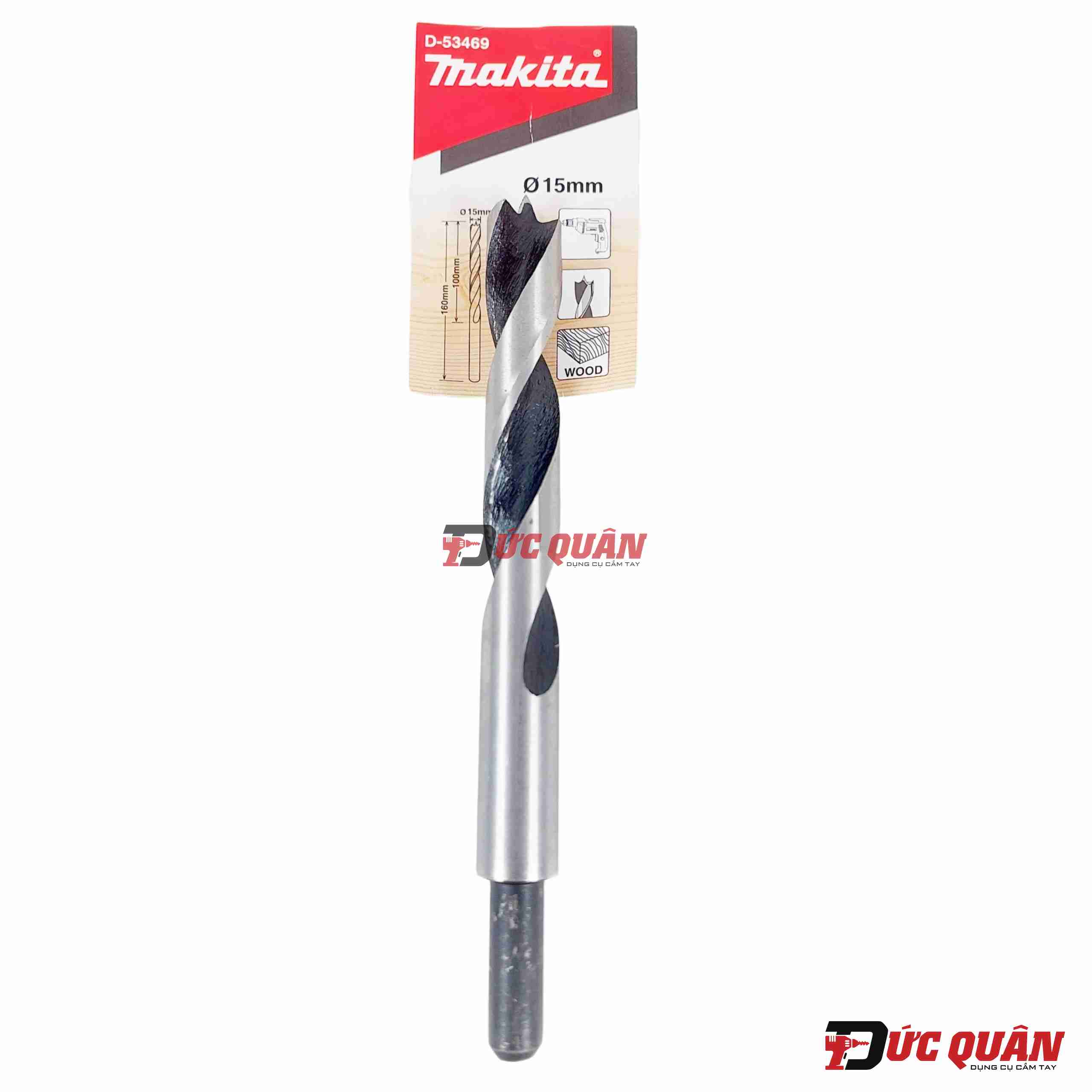 Mũi khoan gỗ chân tròn ( 12-18mm ) Makita