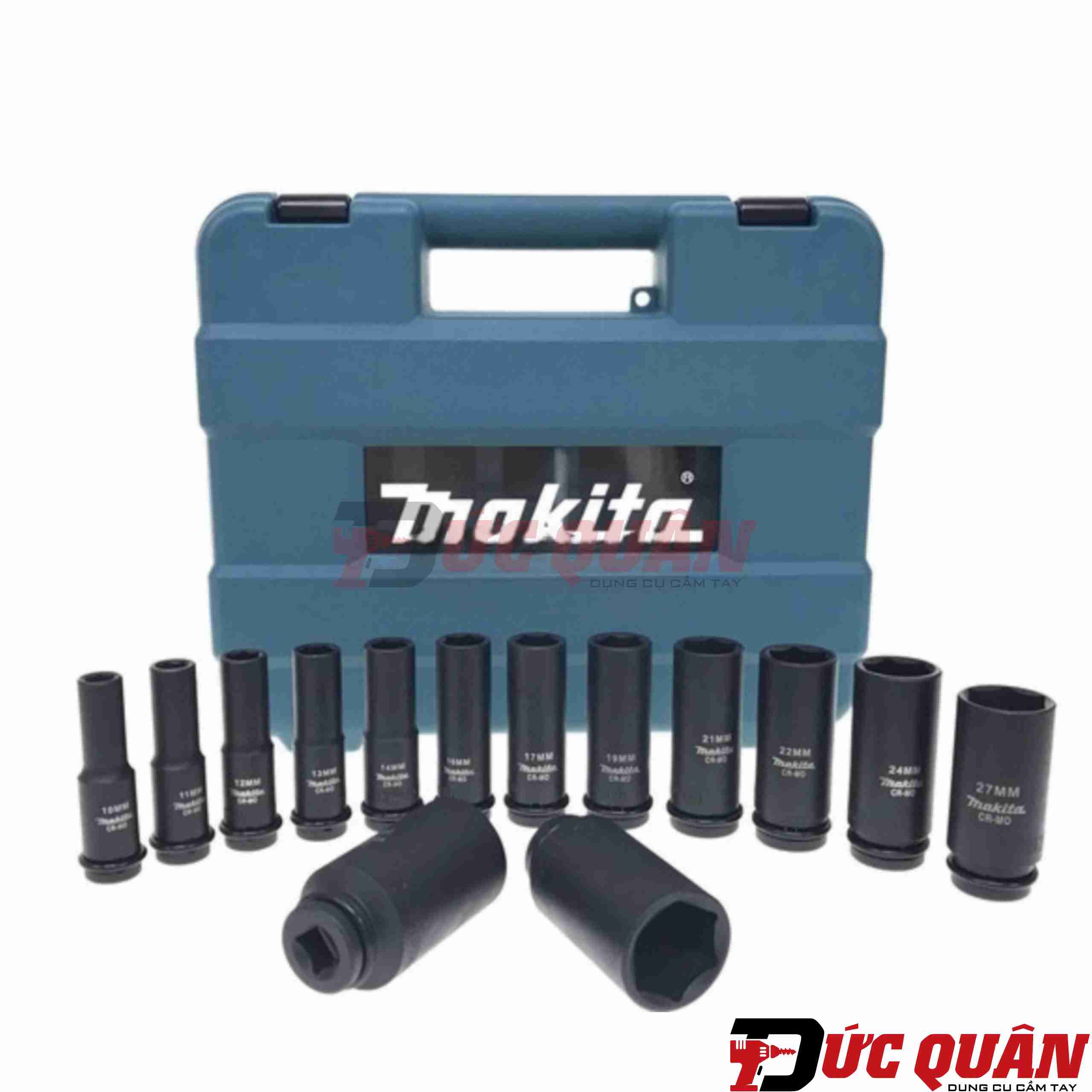 Bộ đầu tuýp ( 1/2 dài 81mm ) Makita B-52308 (14 chi tiết/bộ)