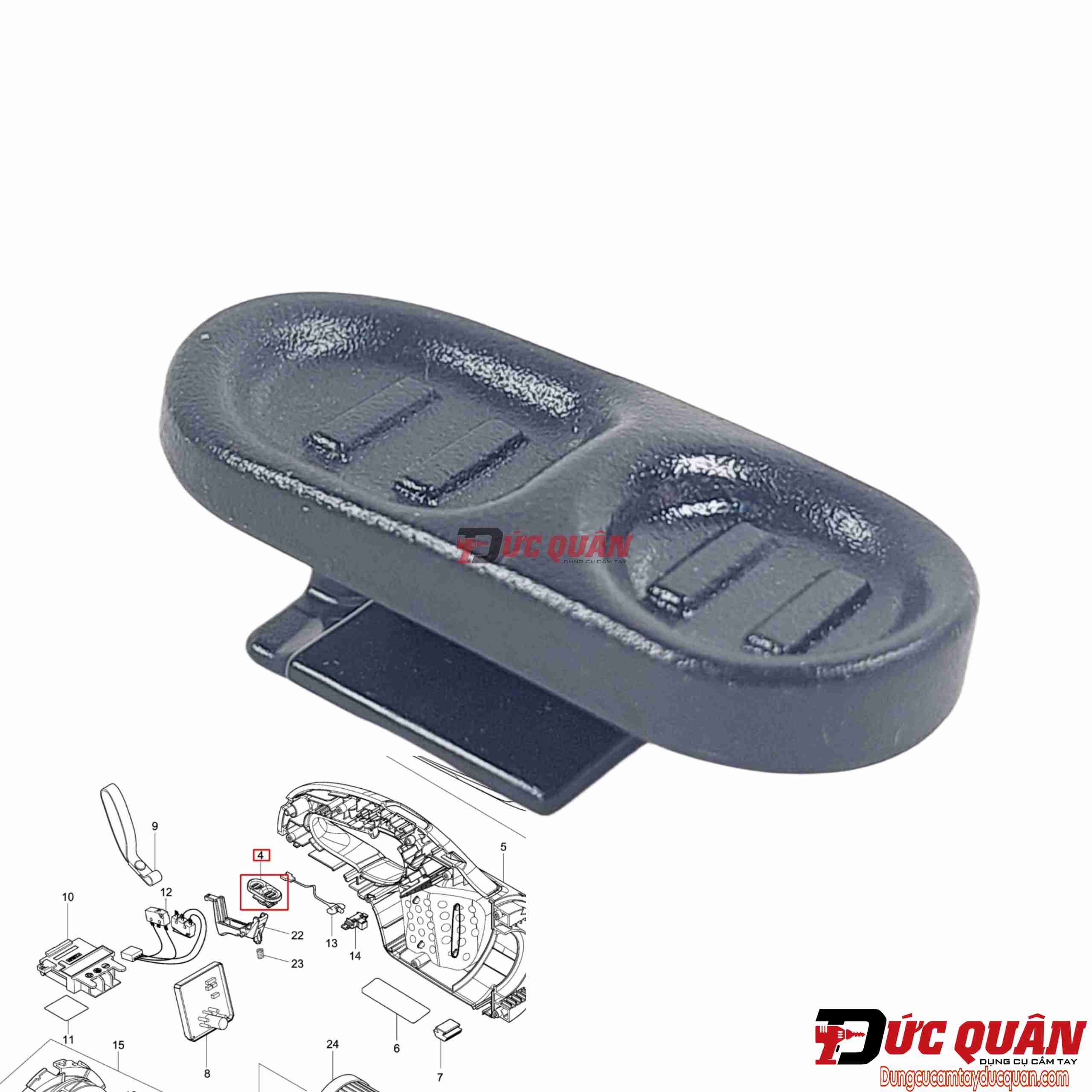 Nút công tắc máy hút bụi Makita DCL280 459326-1