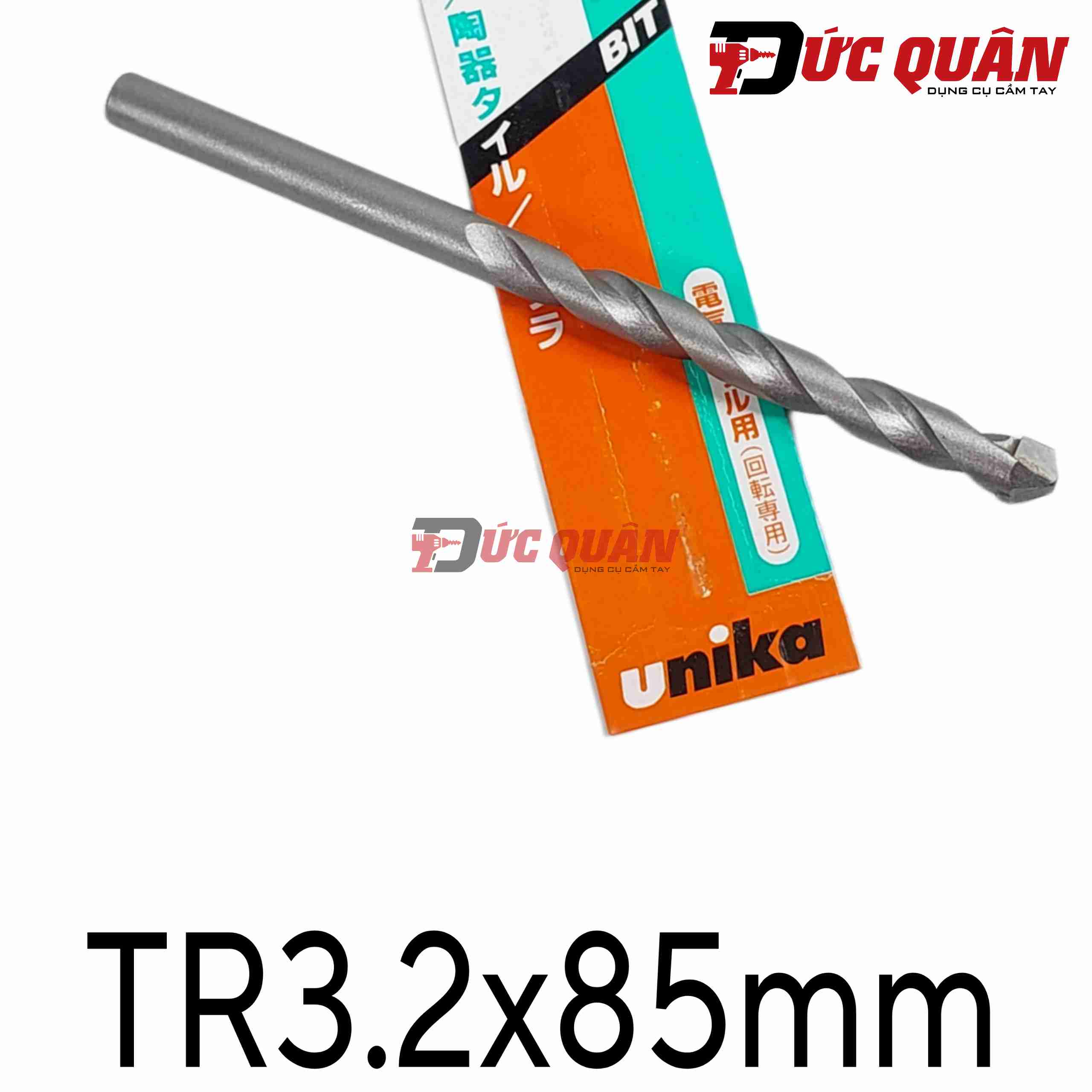 Mũi khoan tường, gạch men chuôi tròn Unika  ( MÃ TR ) Full size