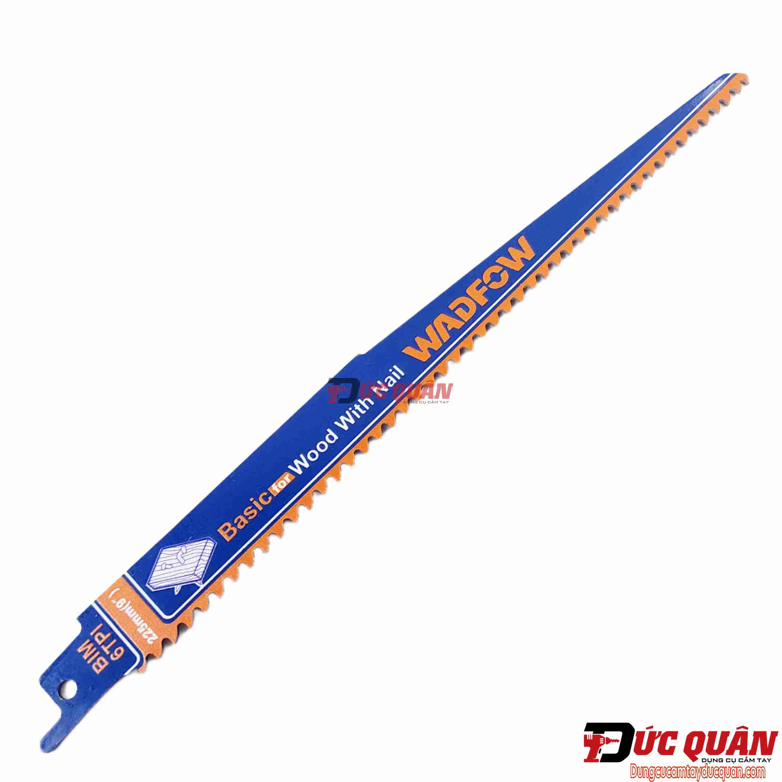 Bộ 2 lưỡi cưa kiếm cắt gỗ có đinh 225mm WADFOW WJT1111DF