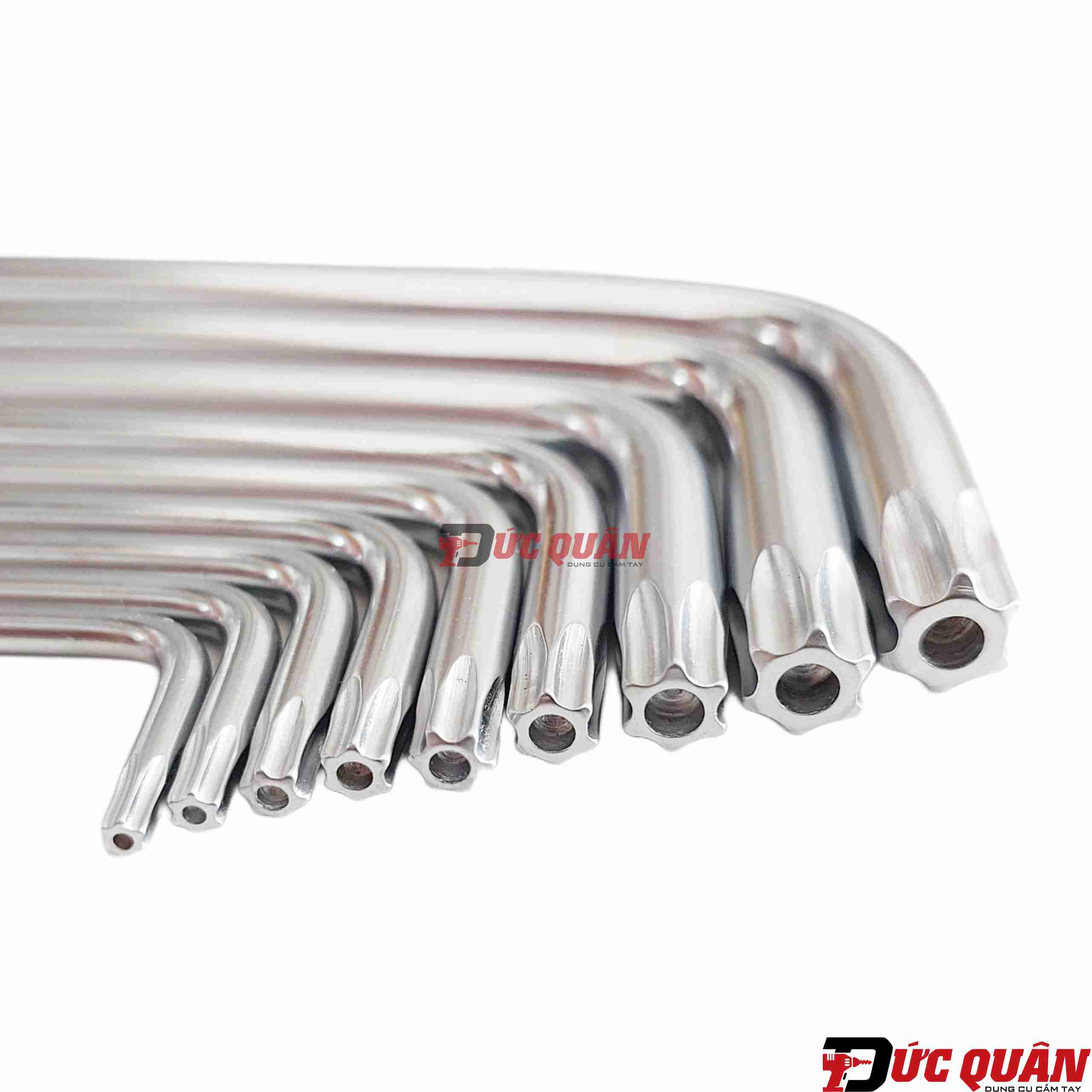 Bộ 9 chìa lục  giác sao ( có lổ và không lổ ) từ T10- T50 WADFOW