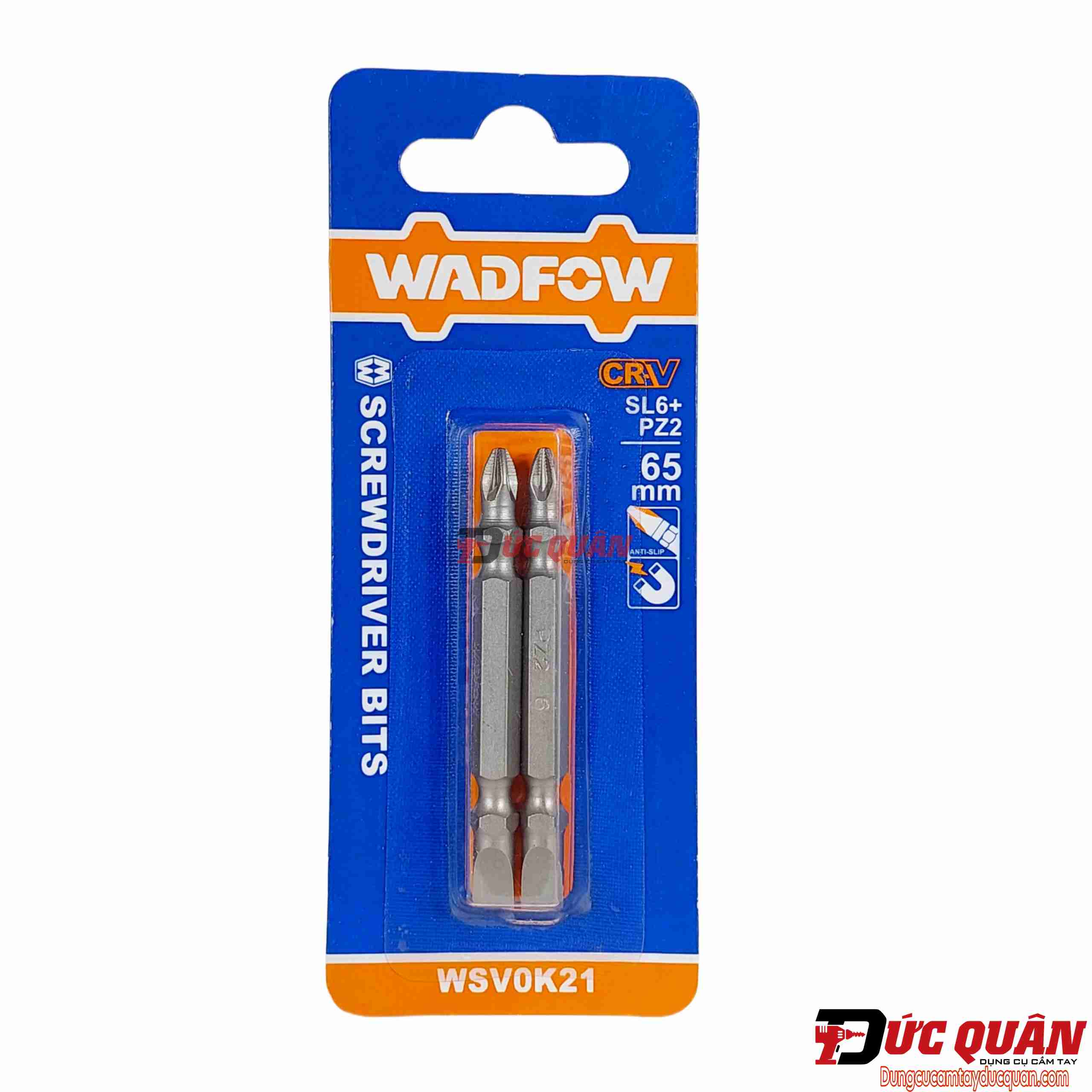 Đầu vít 2 đầu ( Pz2+ZL6x65mm ) WADFOW WSV0K21