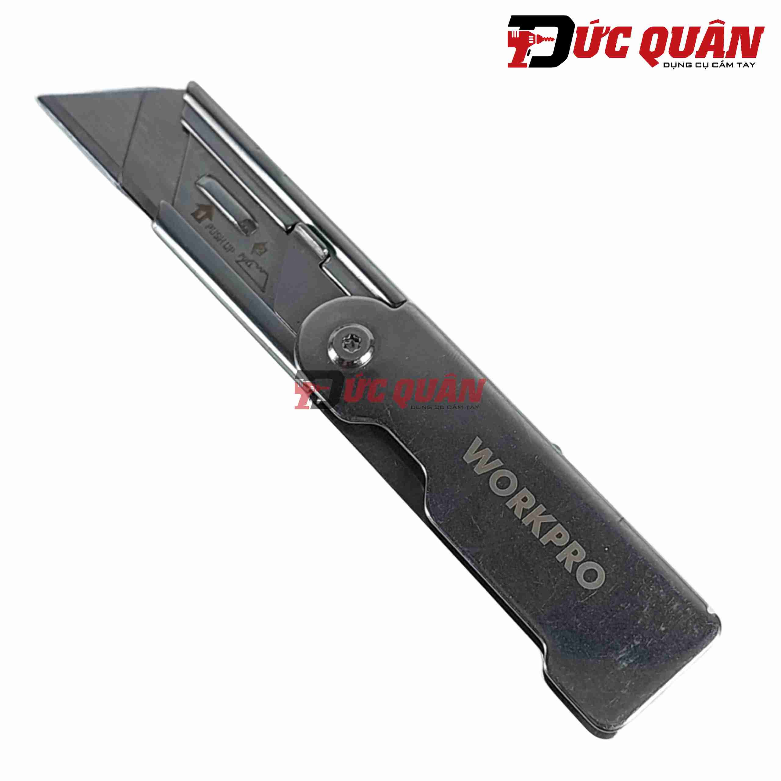 Dao rọc giấy loại gấp thép không gỉ Workpro WP211001
