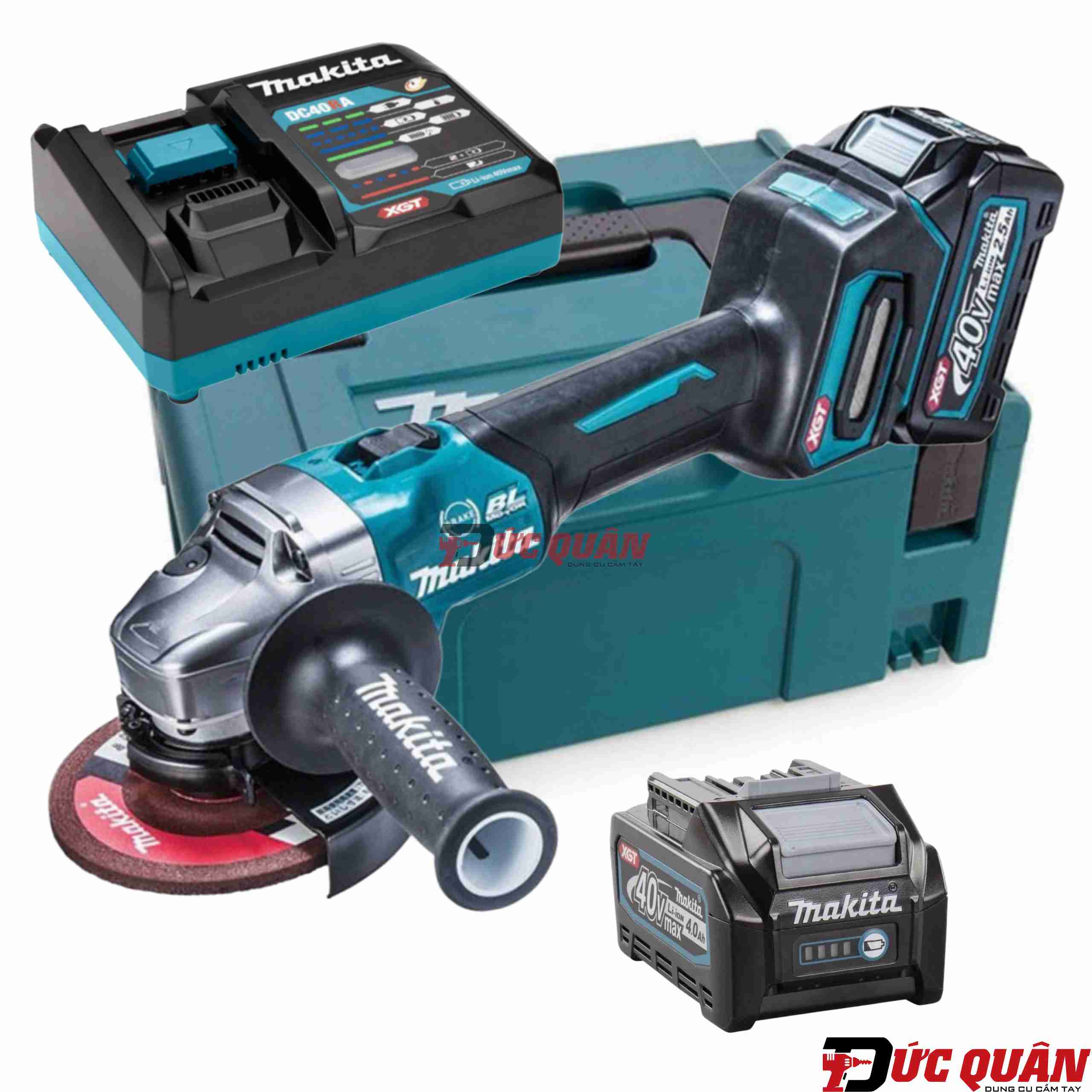 Máy mài góc ( 100mm ) dùng pin 40vMax Makita GA003GM201