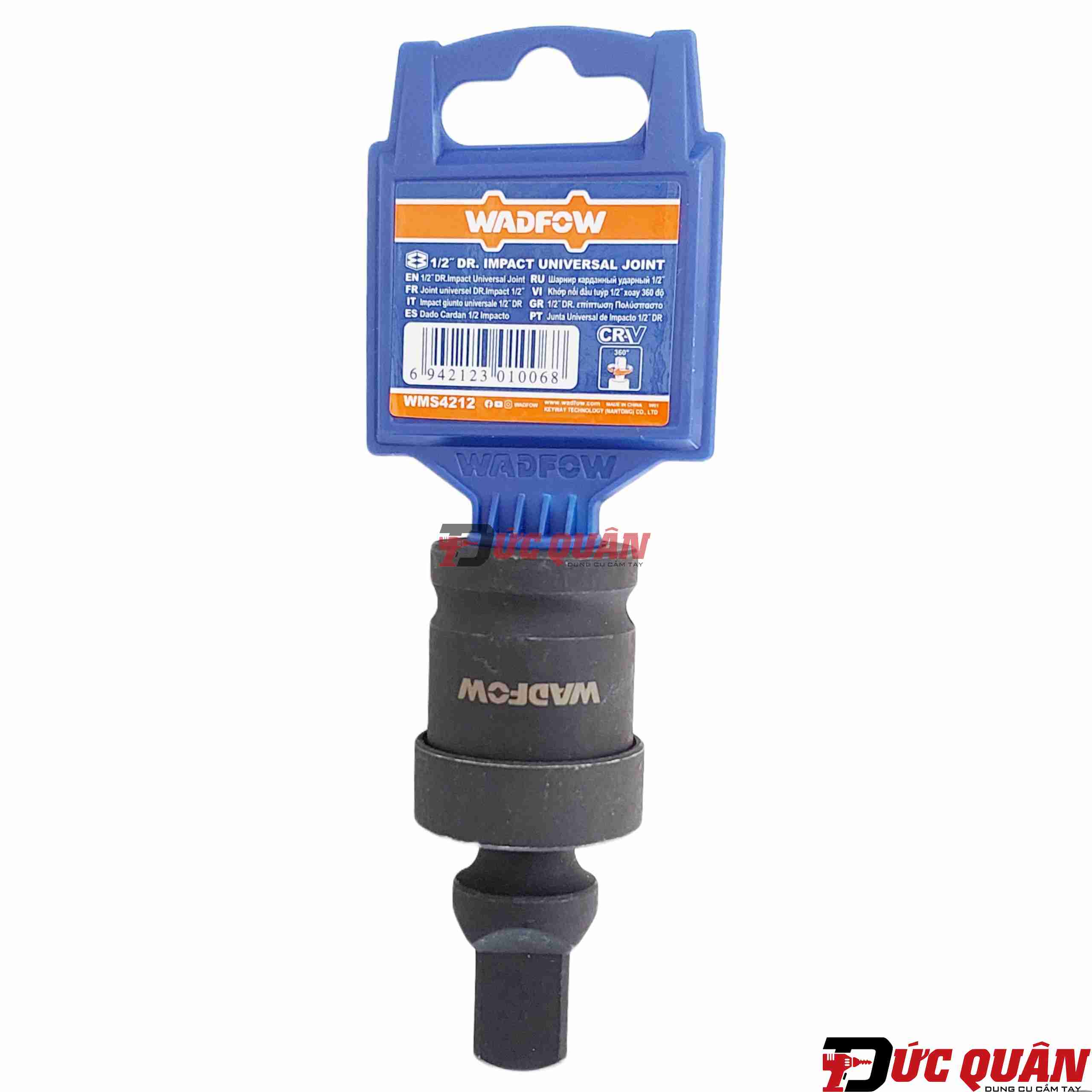 Đầu chuyển đầu tuýp ( 1/2 dài ) 70mm ) xoay 360 độ WADFOW