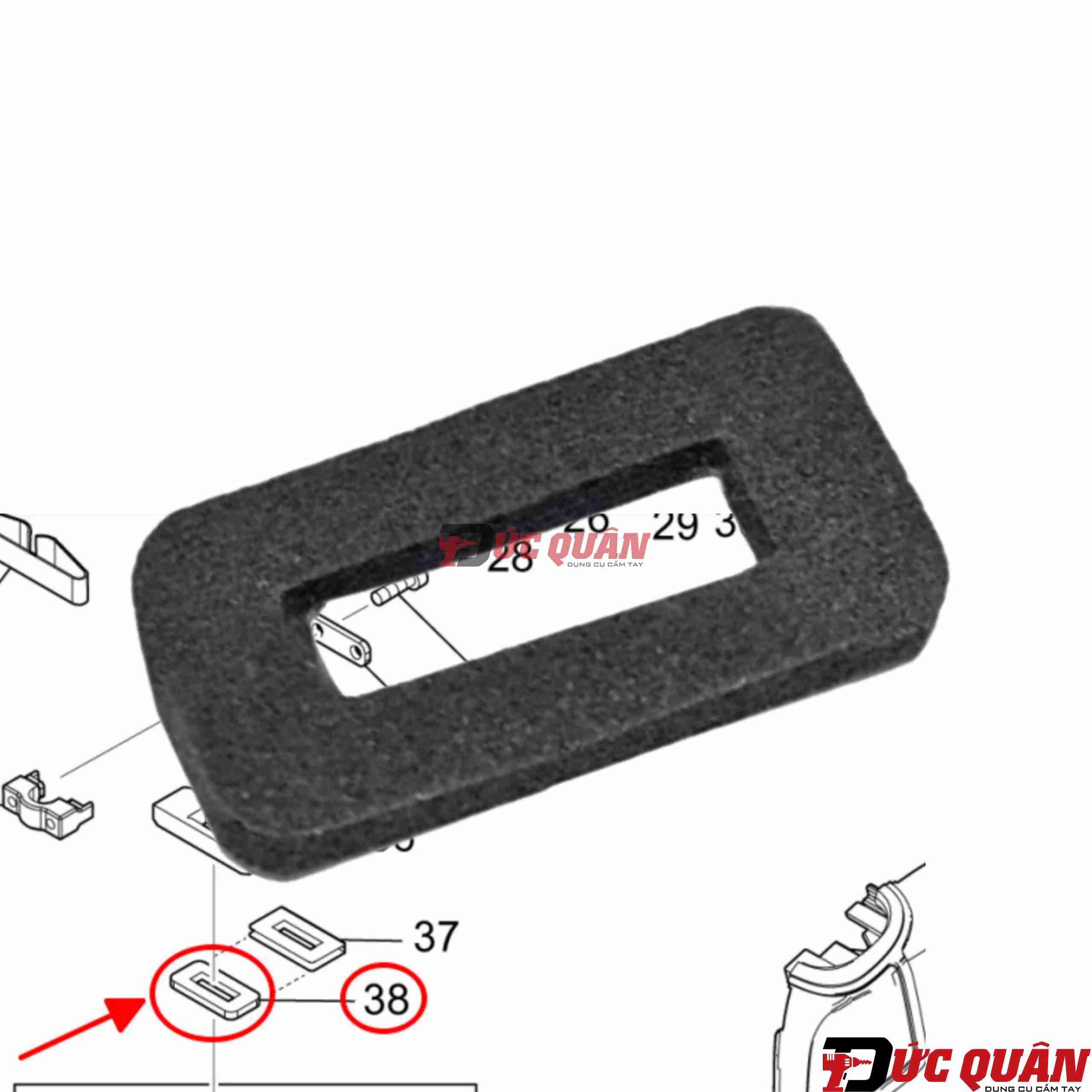 Chốt gài thanh trượt máy Makita 4326/ JV103D