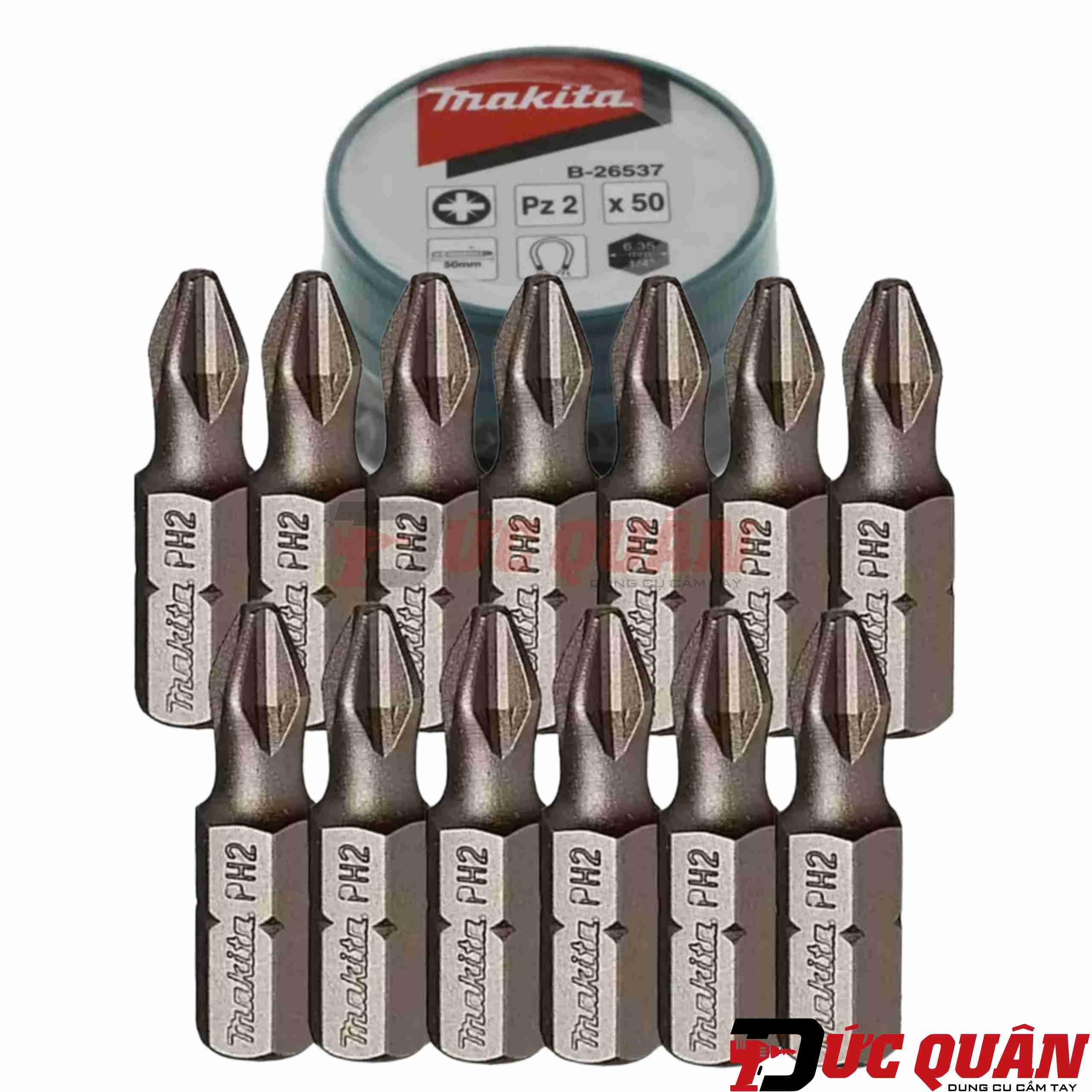 Hộp 50 mũi vít ( chuôi lục giác 1/4 ) Makita B-24876