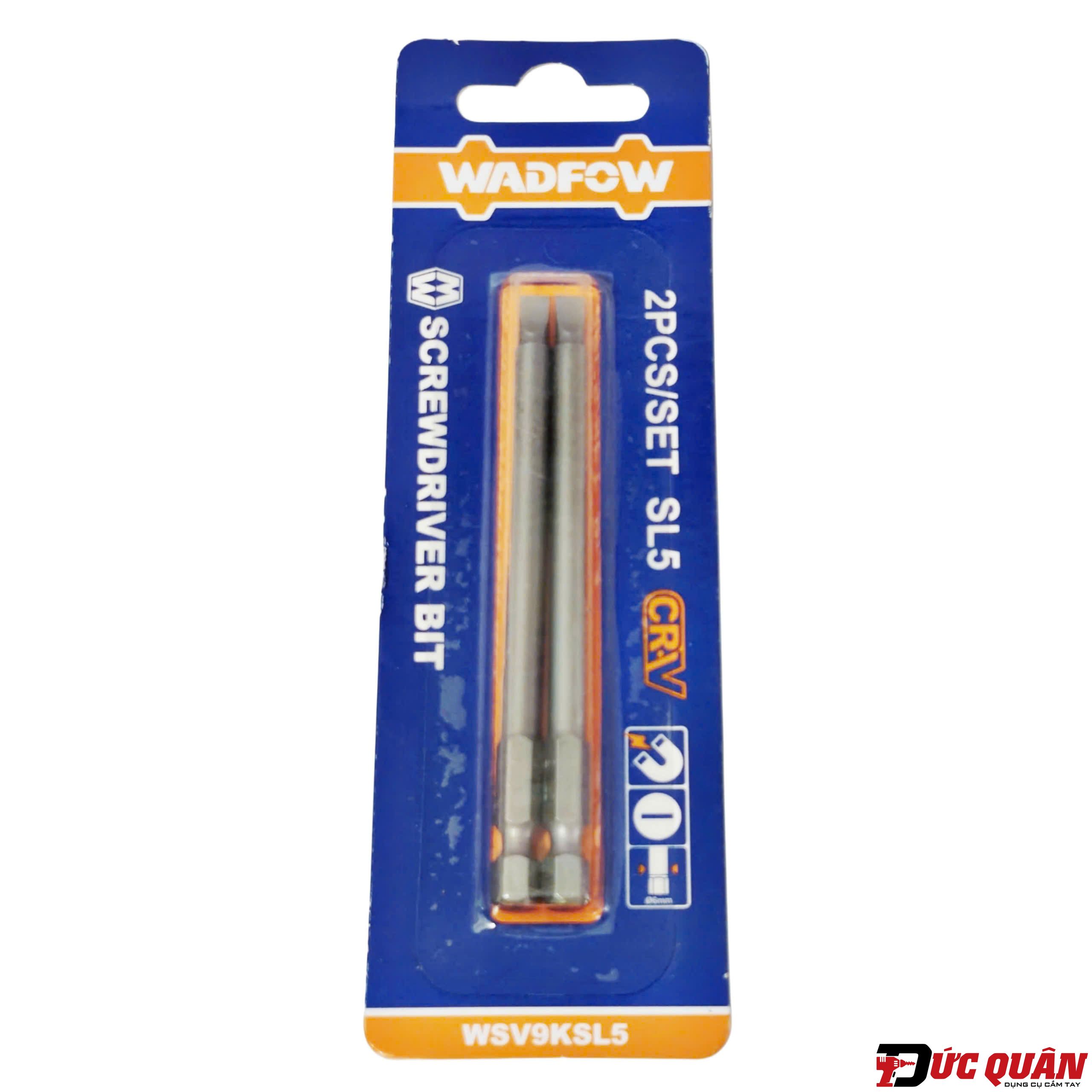 Đầu vít dẹp chân lục giác ( SL5x100mm ) WADFOW WSV9KSL5