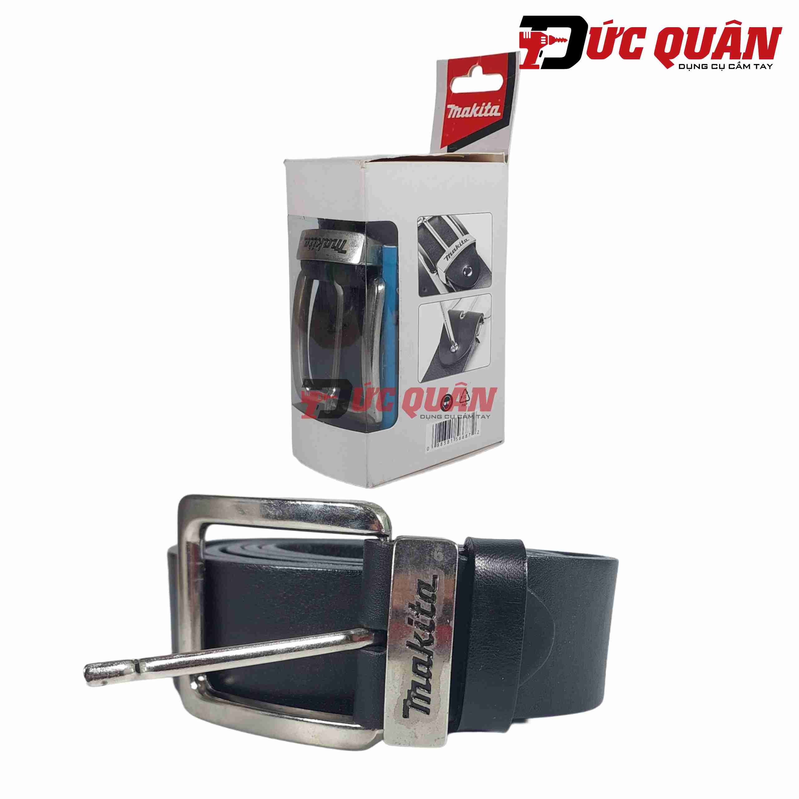 Thắt lưng nam da bò thật size L 1.330x38mm Makita E-05365