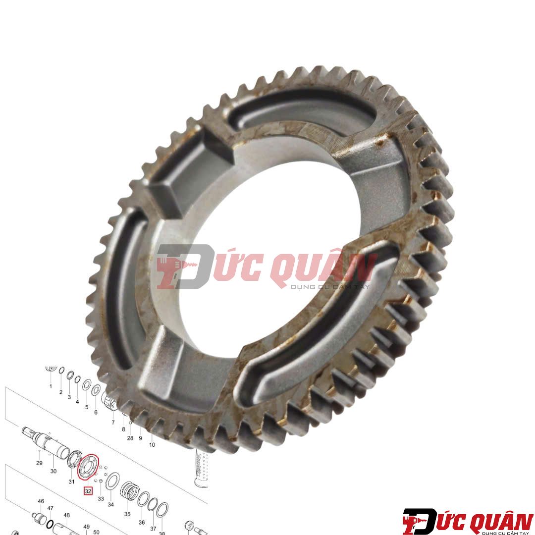 Nhông lớn số ( 32 ) máy Makita DHR242/ HR244 227360-7