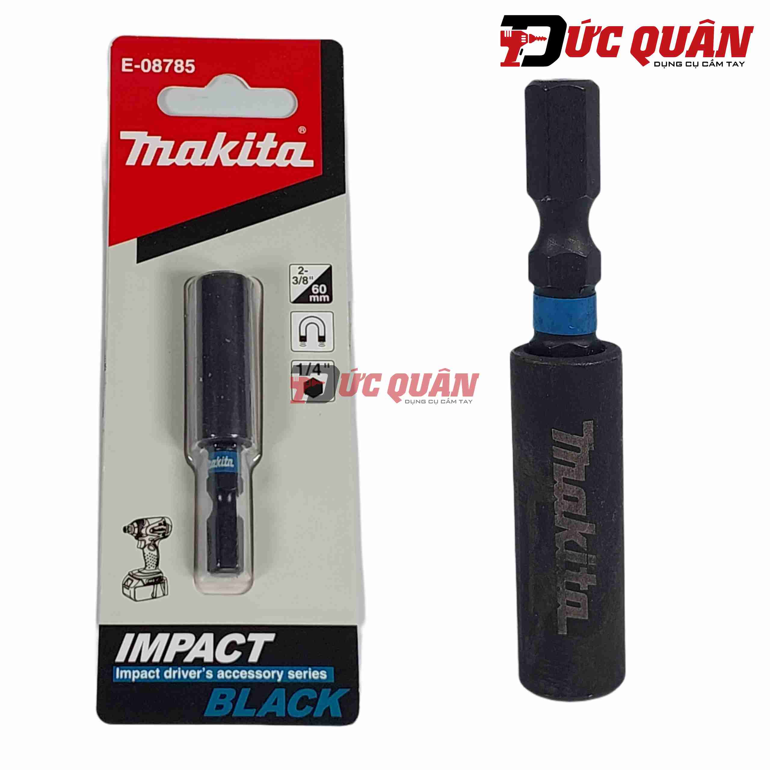 Đầu giữ mũi Impact Black từ tính Makita E-08785