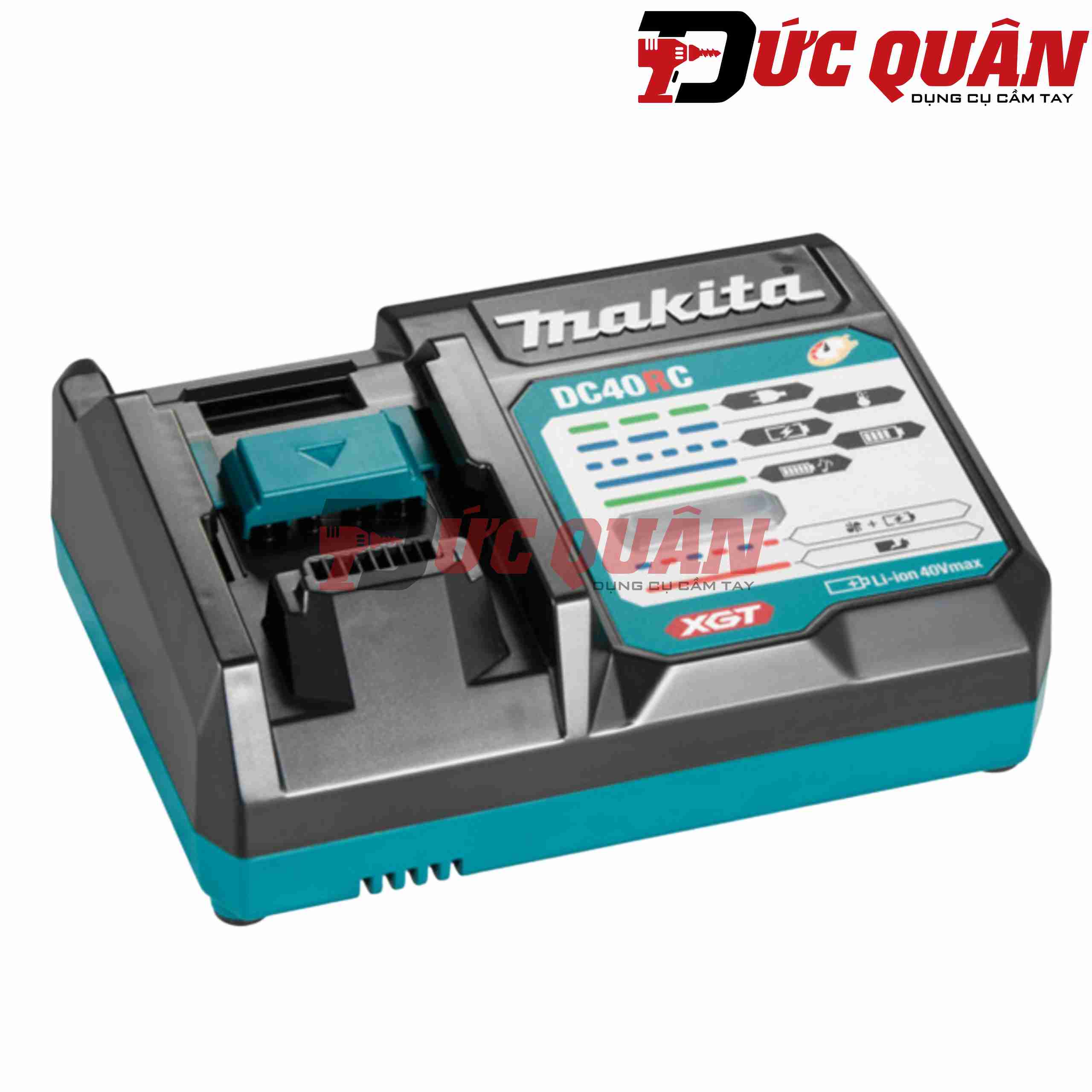 Đế sạc pin 40V Max Makita DC40RC (191M90-3)