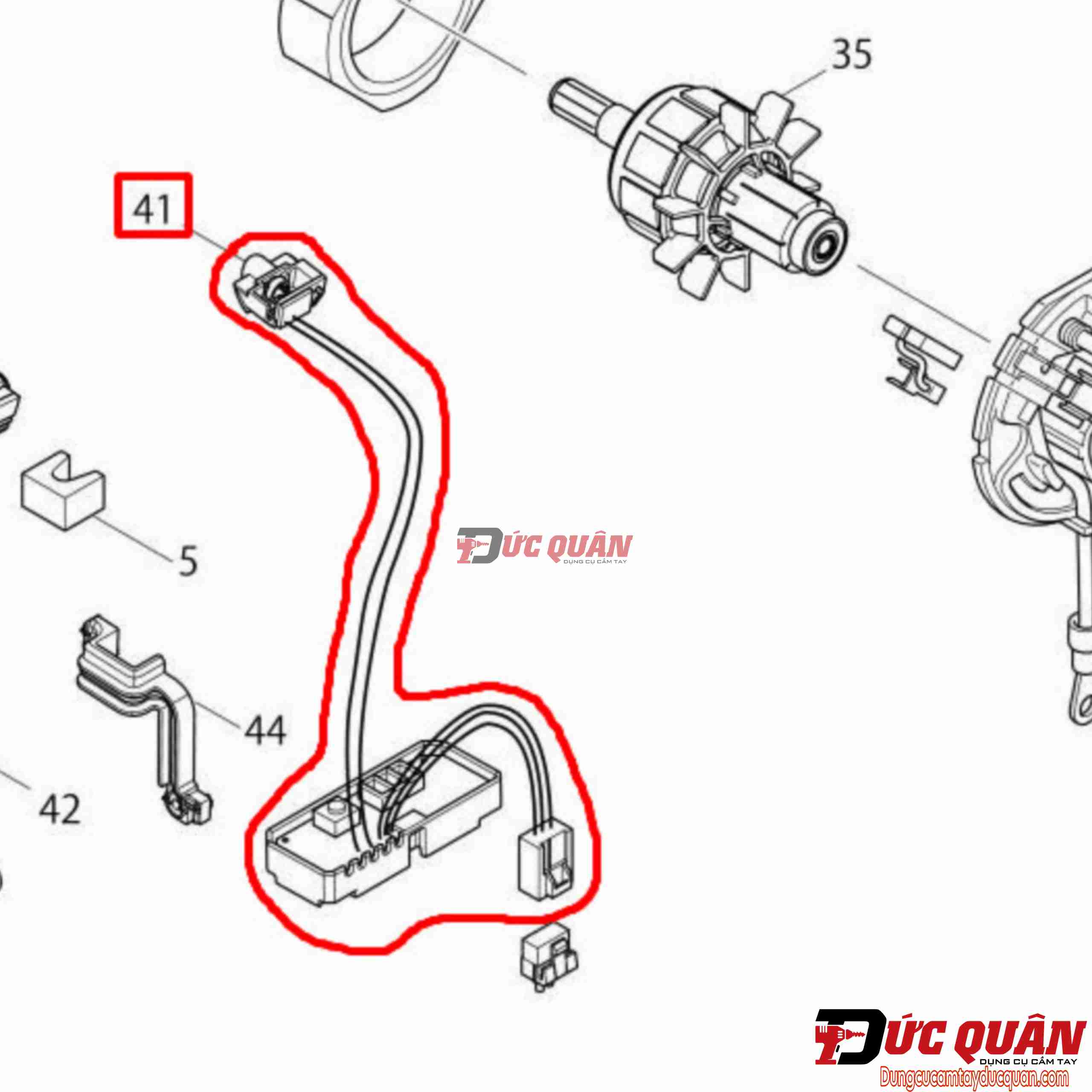 Bo mạch máy Makita DTD134 620051-3