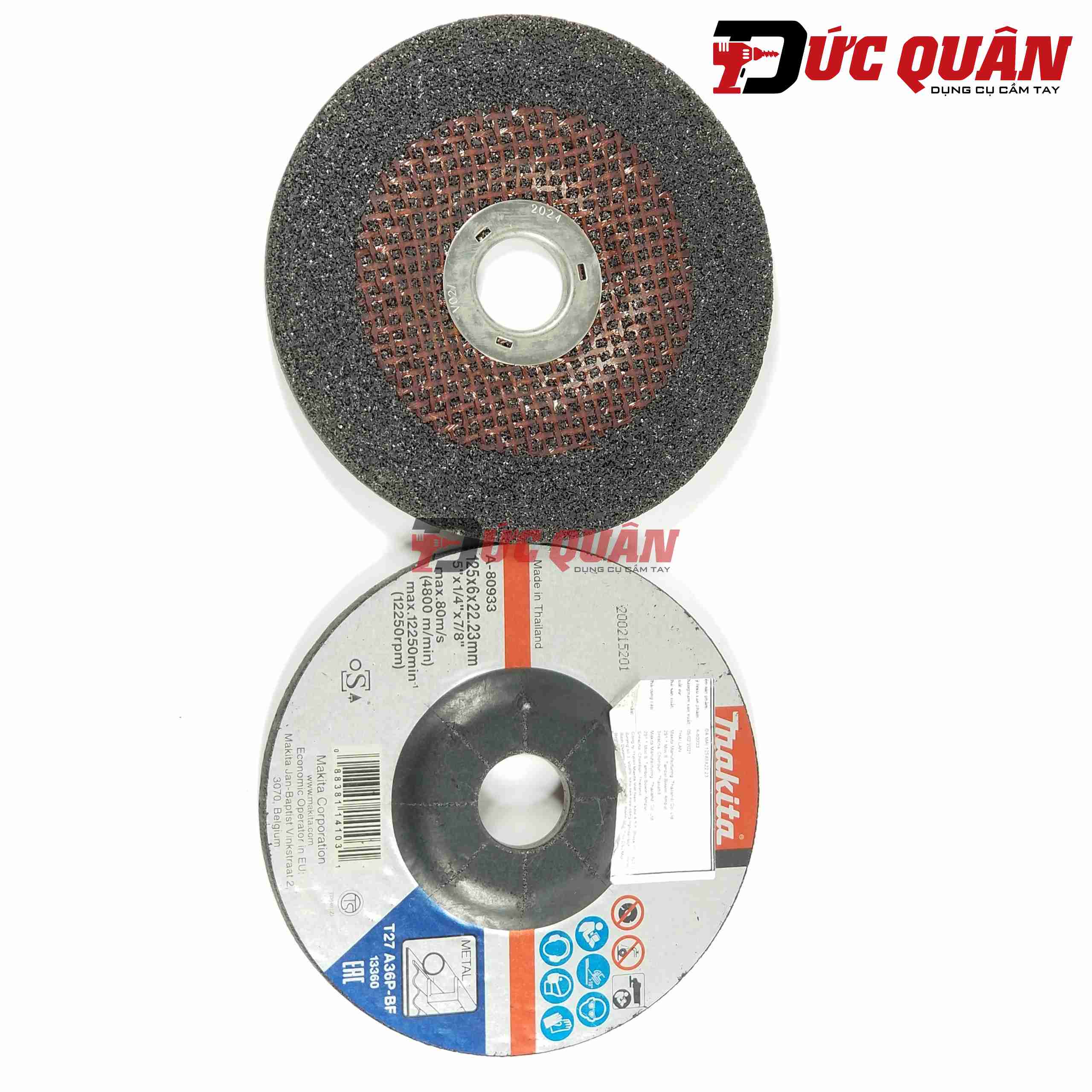 Đá mài kim loại 125x6.0x22.23mm Makita A-80933
