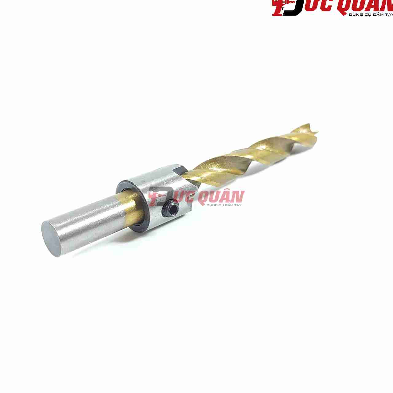 Bộ 7 mũi khoan gỗ, đầu đinh, bắt âm mũi vít, phủ titanium DQ24