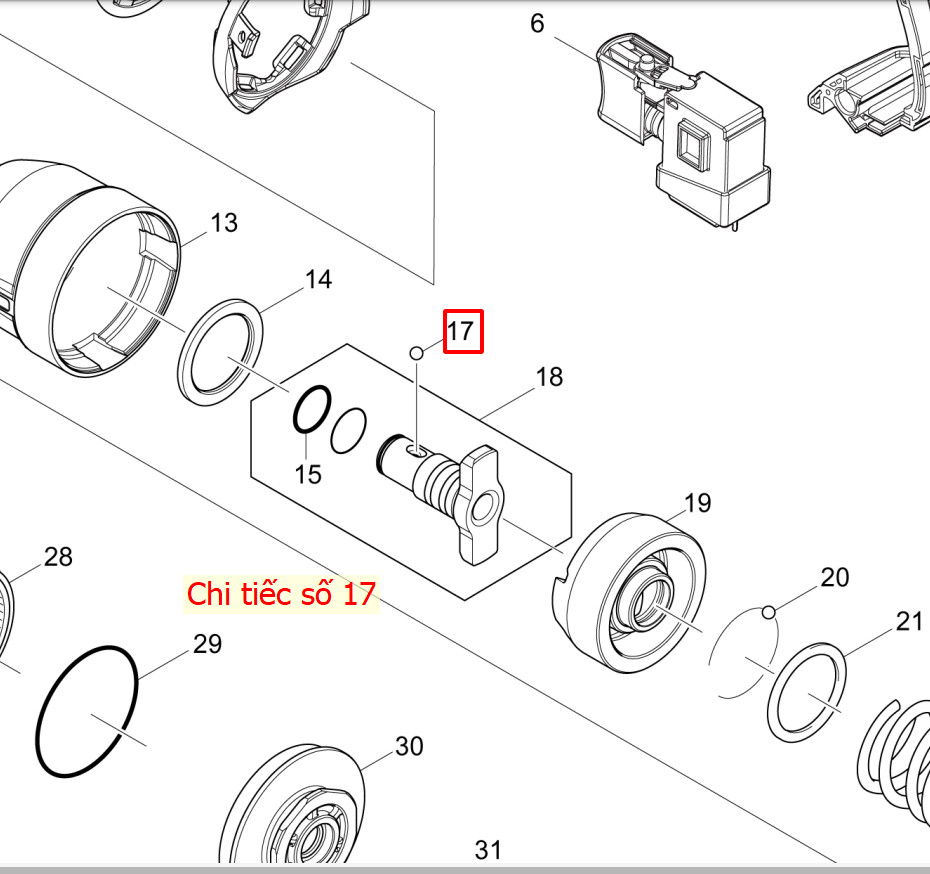 Bi sắt ( 3.5mm ) Makita 216001-0 ( 1 cái )