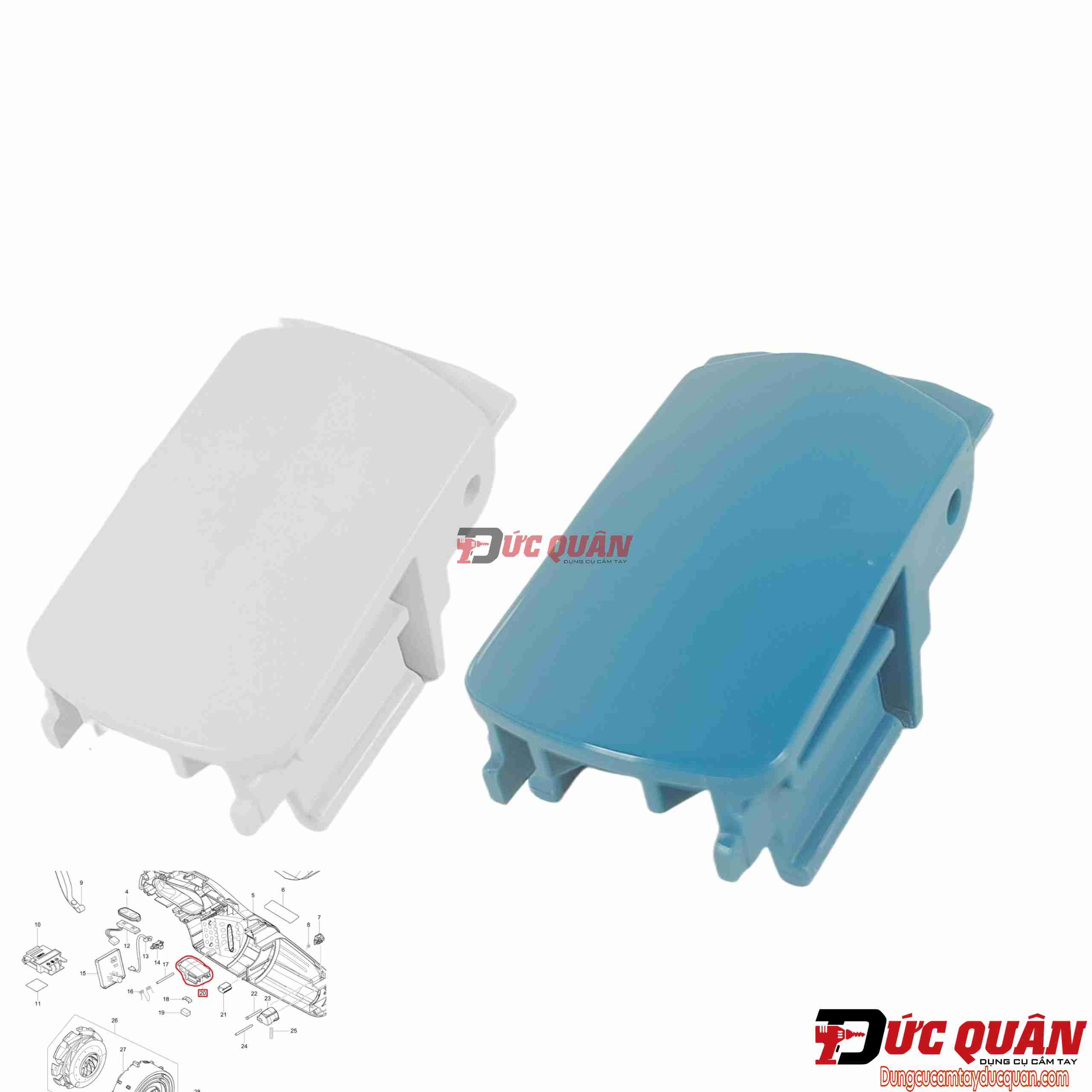 Nấp chụp giữ hộp chưa bụi máy Makita DCL282