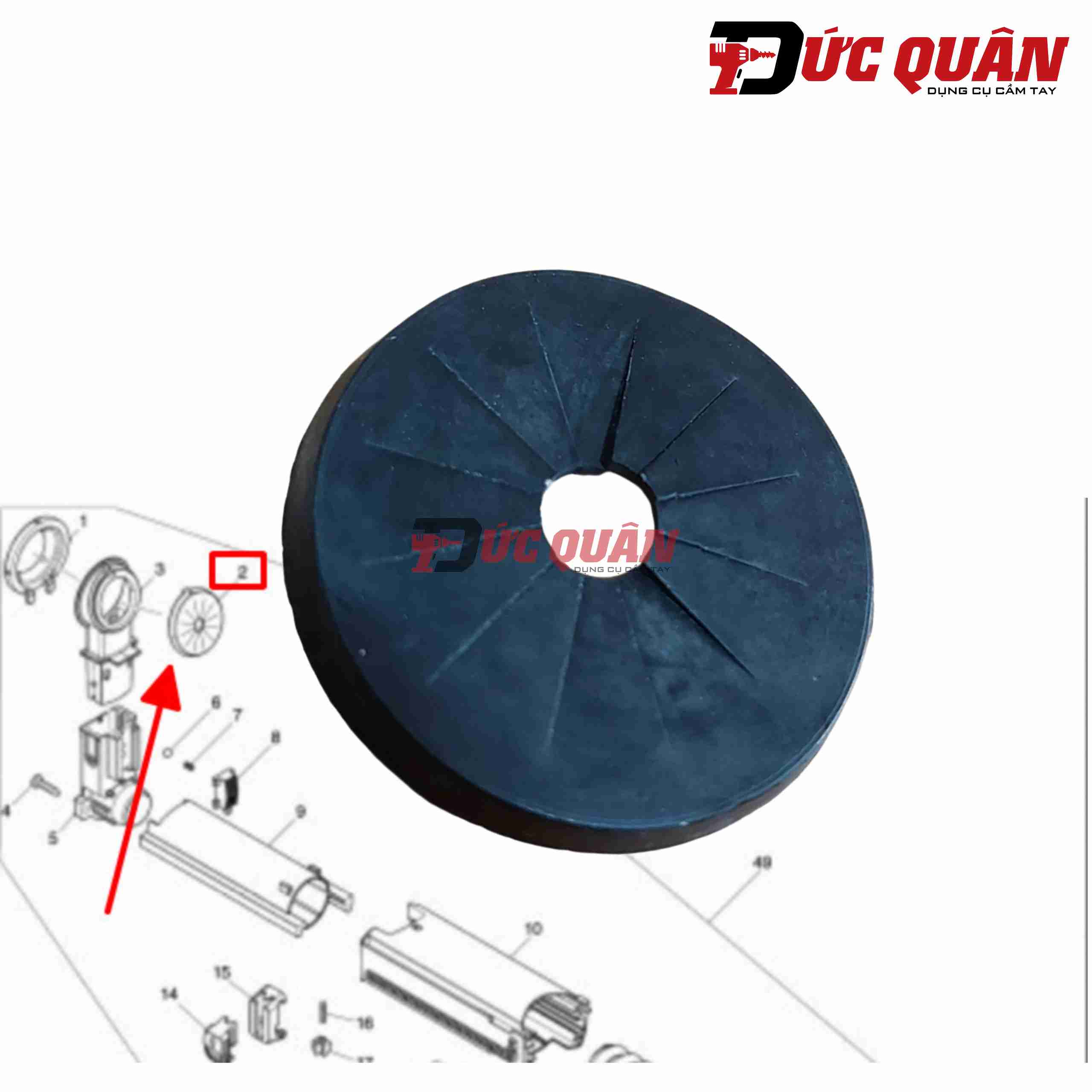 Tắm đệm cao su DX01/ DX05 Makita 424474-5
