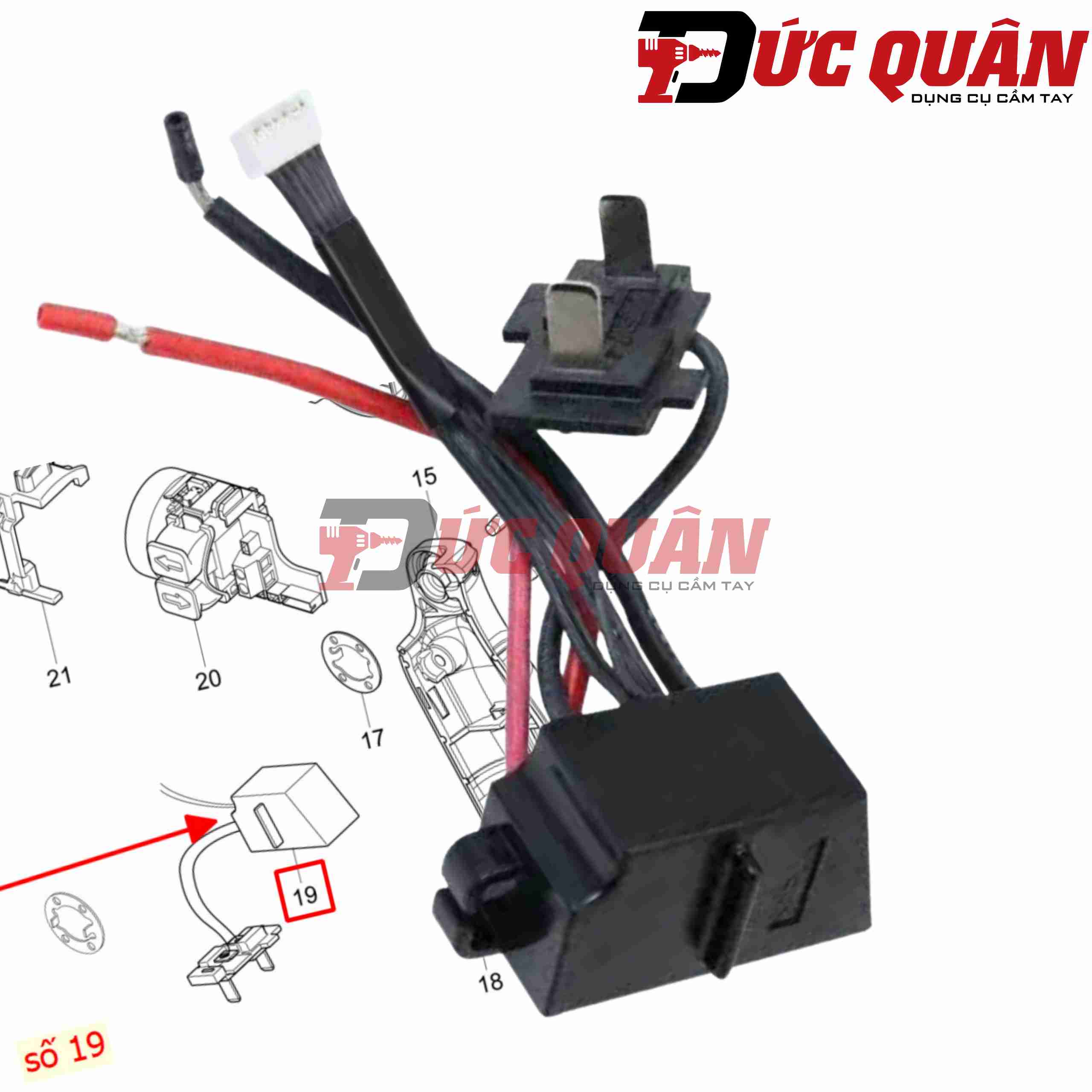 Bo mạch máy vặn vít Makita DF012D/ DF010D
